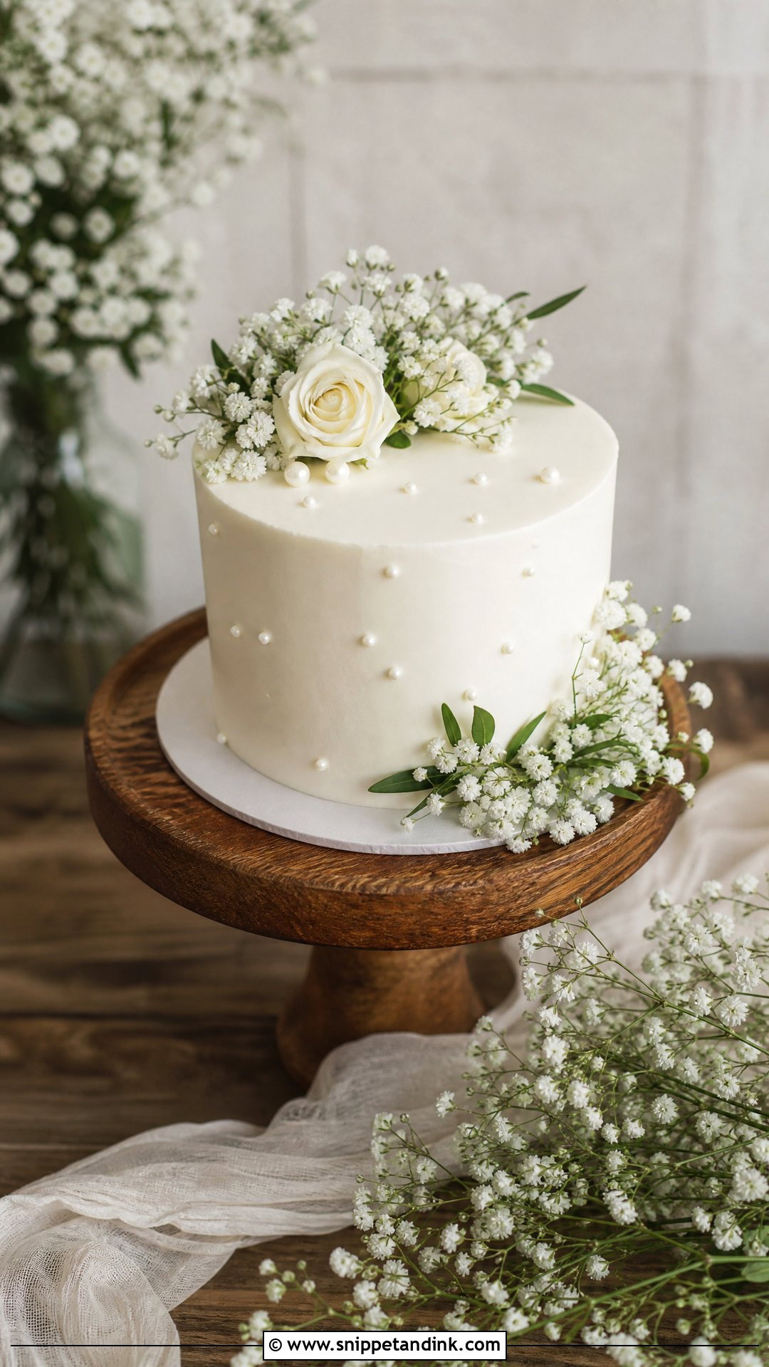 1 Kg Wedding Cake With Babys Breath - Snippet and Ink - 30 1 Kg Cake Designs for Wedding
