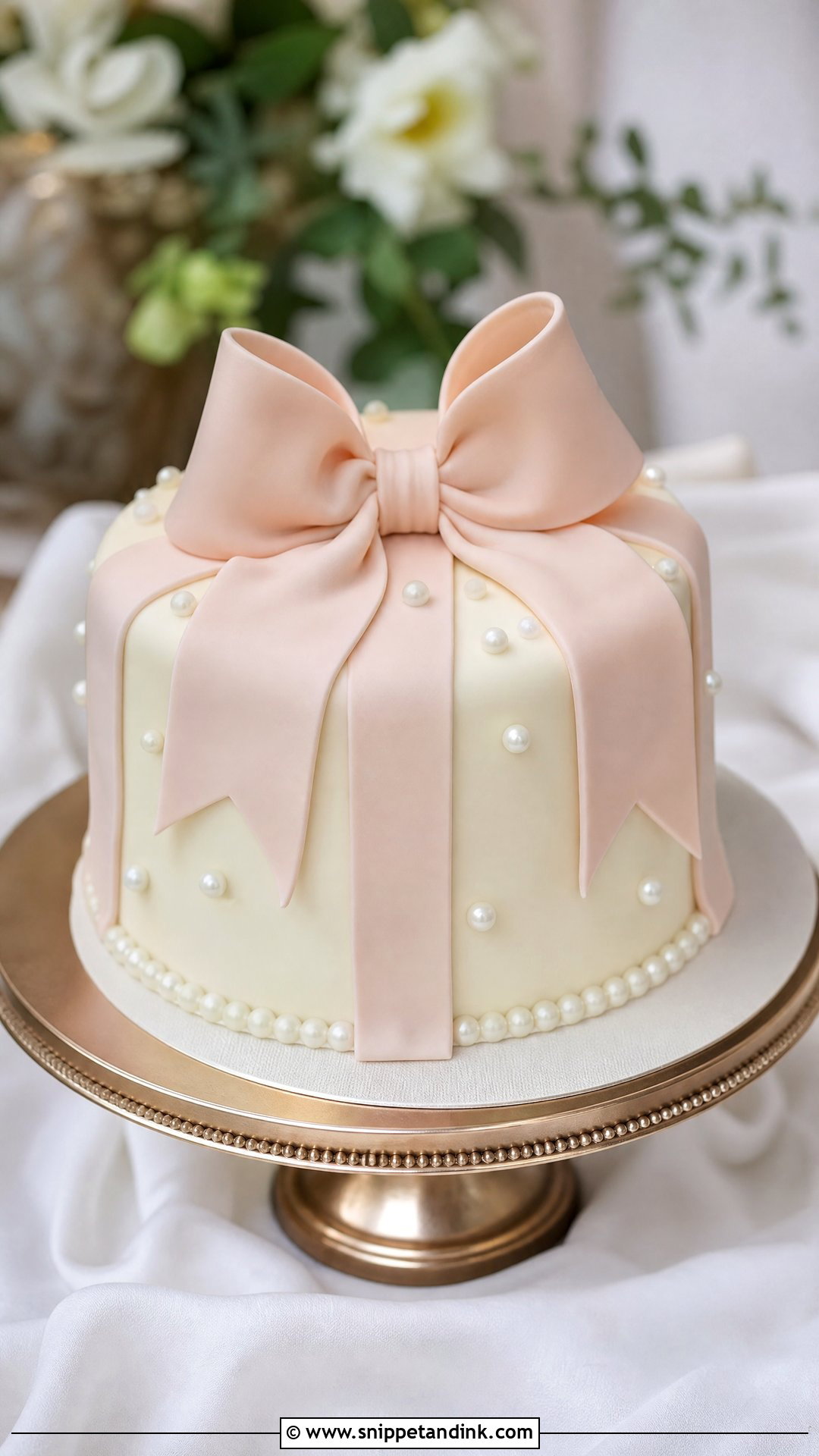 1 Kg Wedding Cake With Fondant Bow - Snippet and Ink - 30 1 Kg Cake Designs for Wedding