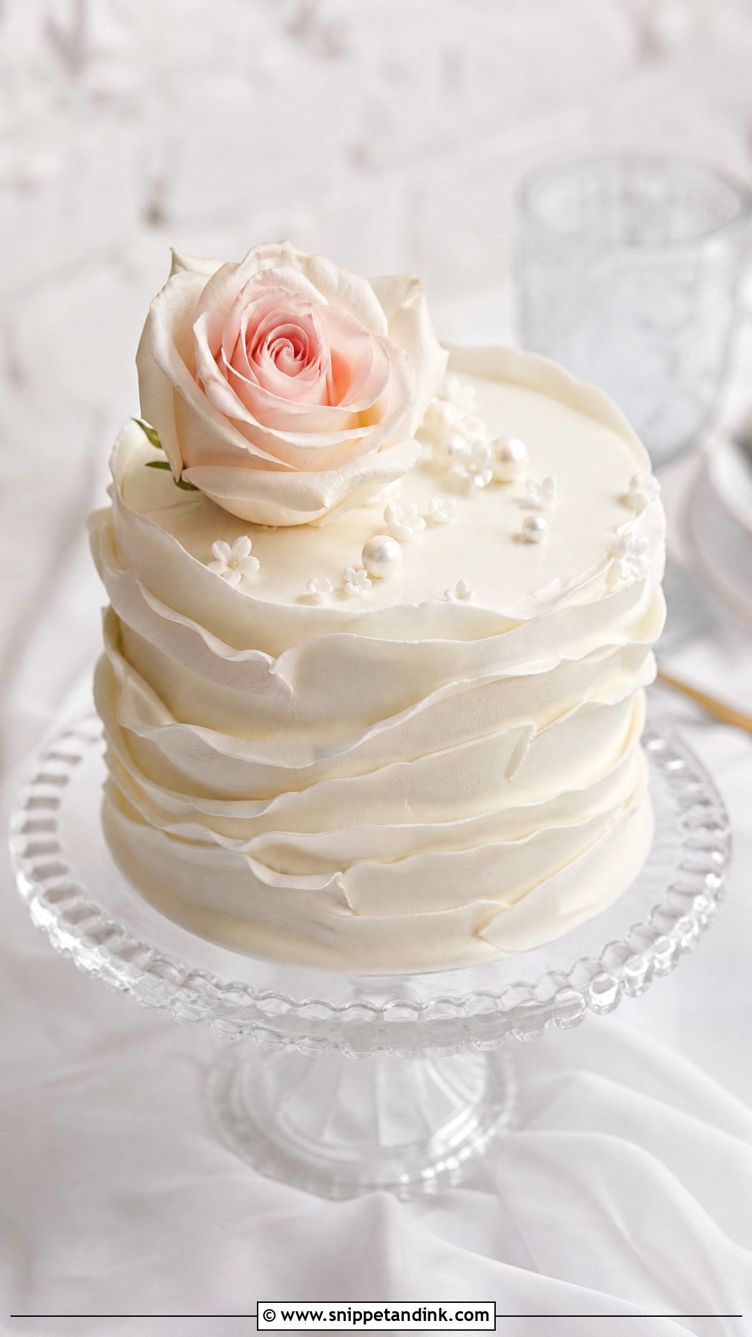 1 Kg Wedding Cake With Ruffle Frosting - Snippet and Ink - 30 1 Kg Cake Designs for Wedding