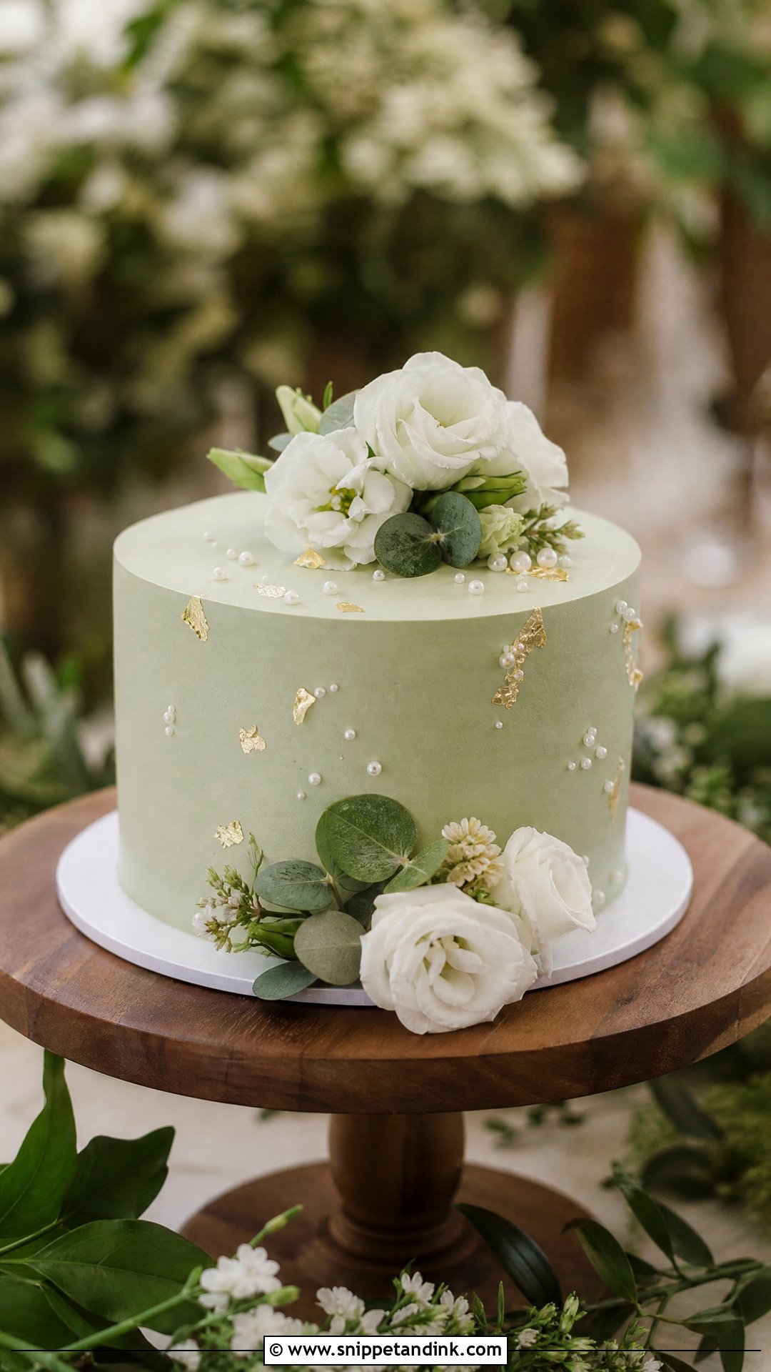 1 Kg Wedding Cake With Sage Green Frosting - Snippet and Ink - 30 1 Kg Cake Designs for Wedding