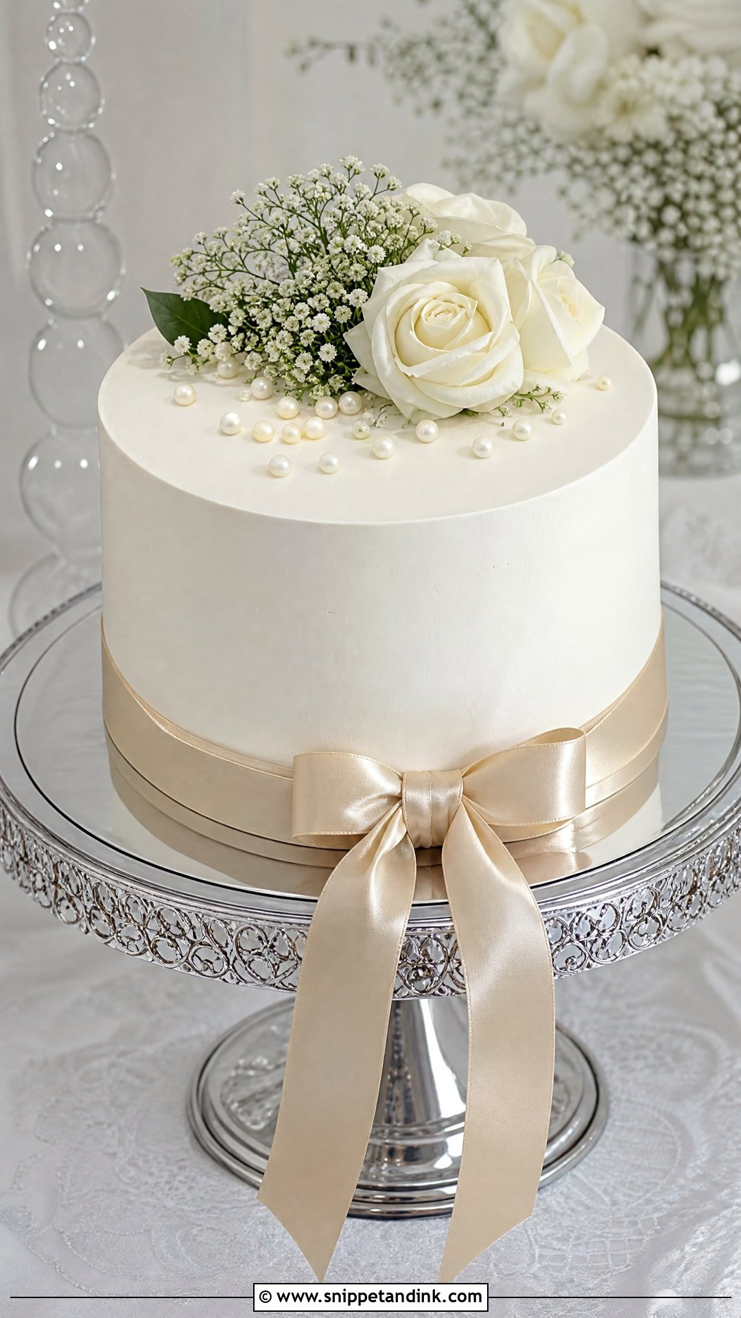 1 Kg Wedding Cake With Satin Ribbon - Snippet and Ink - 30 1 Kg Cake Designs for Wedding