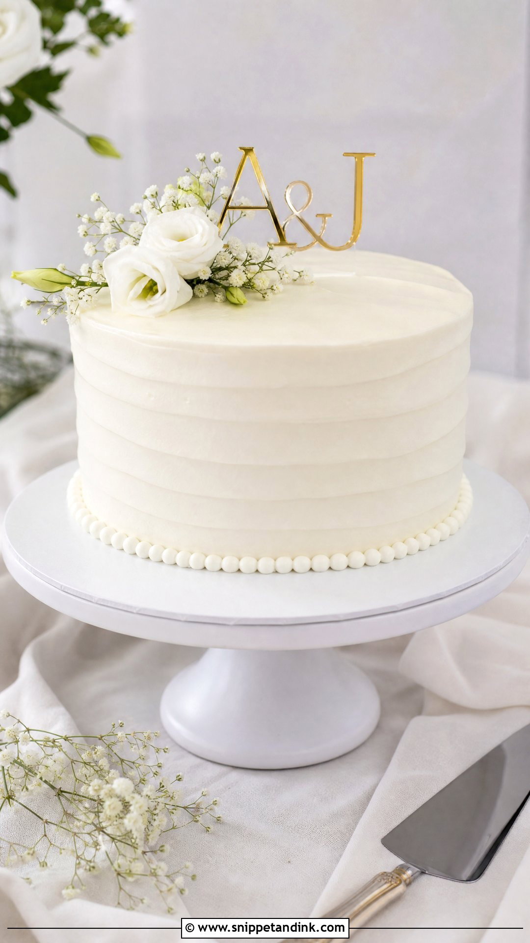 1 Kg Wedding Cake With Simple Cake Topper - Snippet and Ink - 30 1 Kg Cake Designs for Wedding