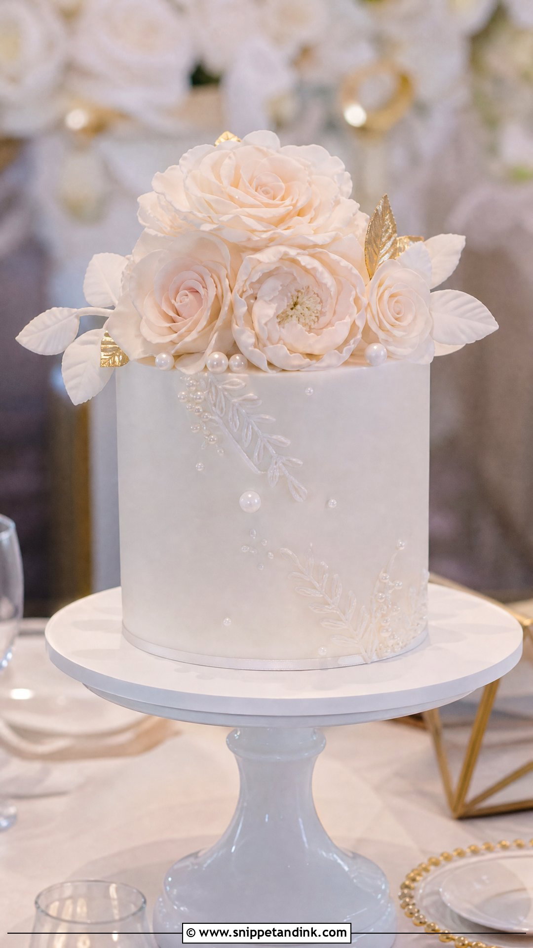 1 Kg Wedding Cake With Sugar Flowers - Snippet and Ink - 30 1 Kg Cake Designs for Wedding