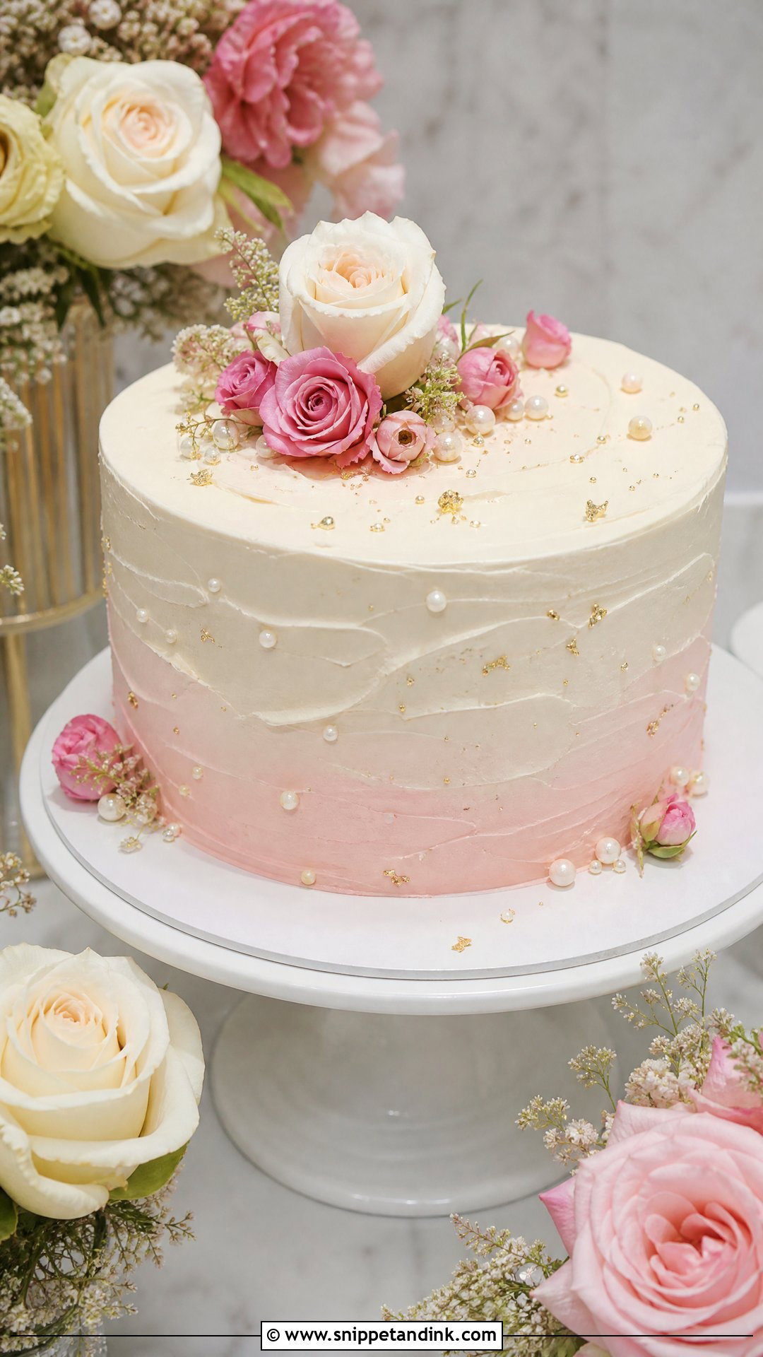 1 Kg Wedding Cake With Two Tone Frosting - Snippet and Ink - 30 1 Kg Cake Designs for Wedding