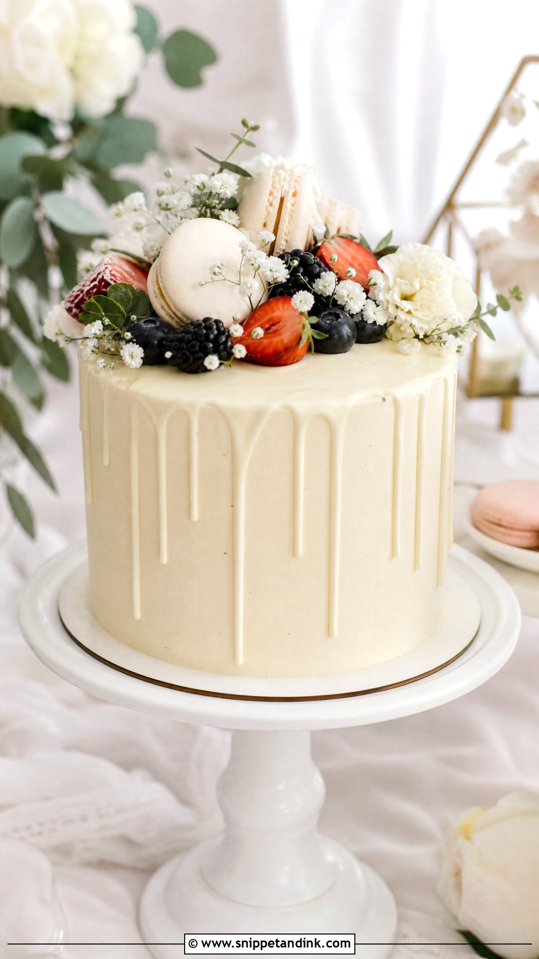 1 Kg Wedding Cake With White Chocolate Drip - Snippet and Ink - 30 1 Kg Cake Designs for Wedding