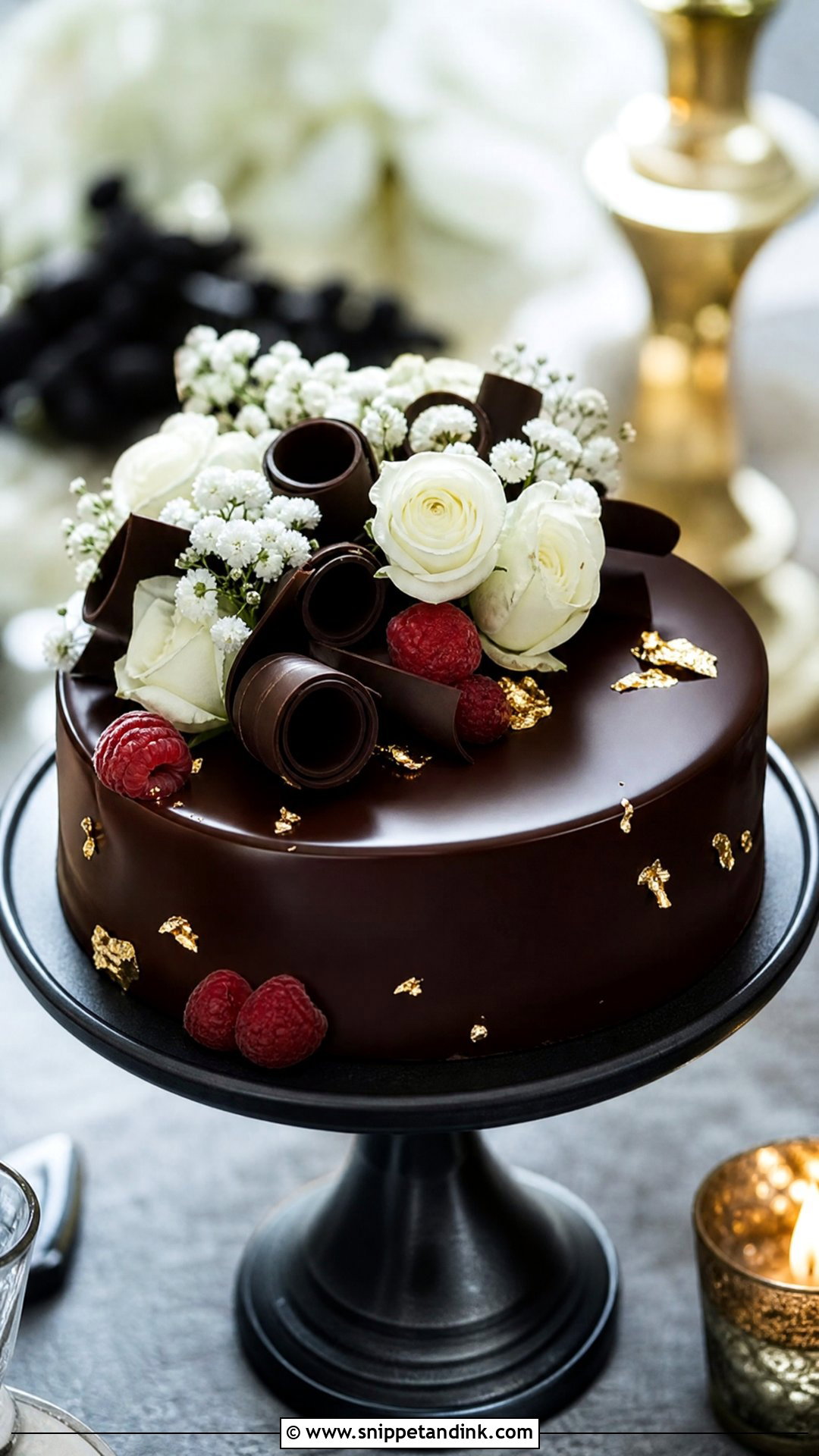 1 Tier Wedding Cake With Chocolate Flavor - Snippet and Ink - 25 1 Tier Cake Ideas for Wedding