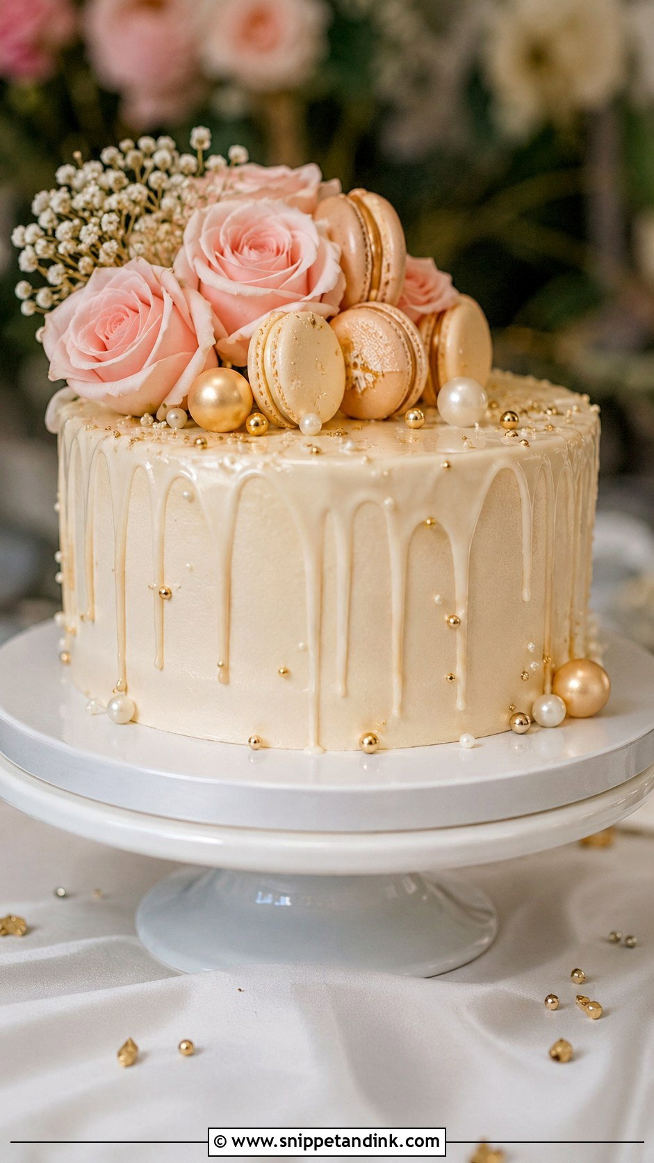 1 Tier Wedding Cake With Drip - Snippet and Ink - 20 1 Tier Wedding Cake Ideas