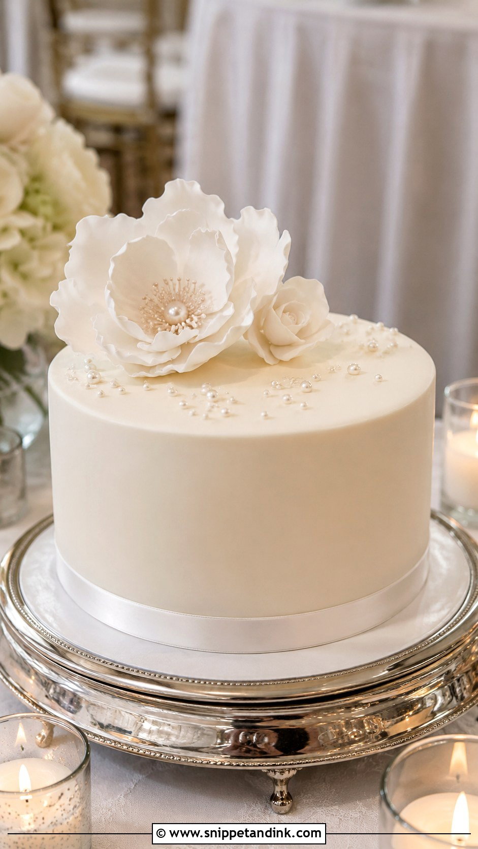 1 Tier Wedding Cake With Fondant - Snippet and Ink - 20 1 Tier Wedding Cakes