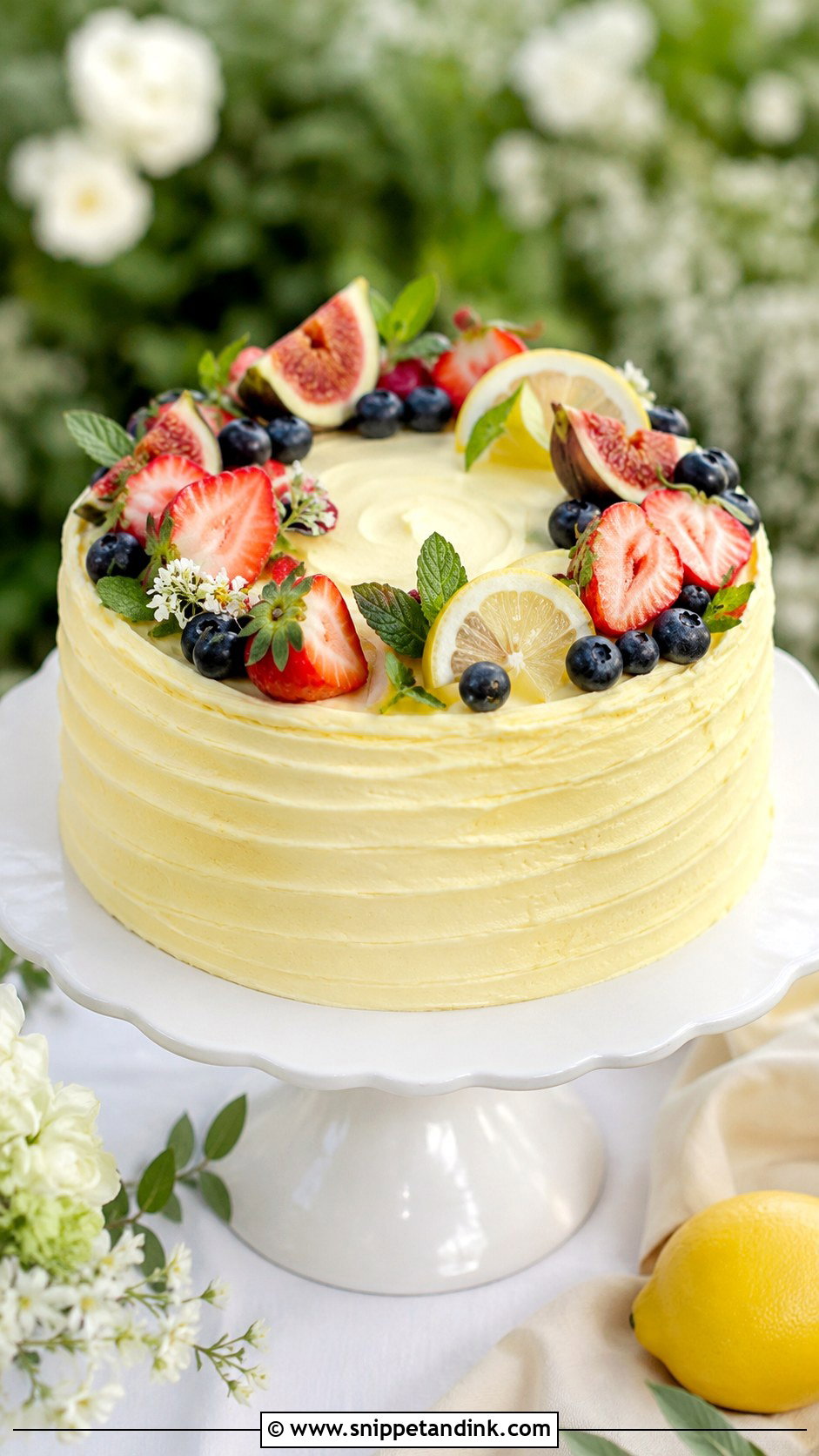 1 Tier Wedding Cake With Fruit - Snippet and Ink - 20 1 Tier Wedding Cake Ideas