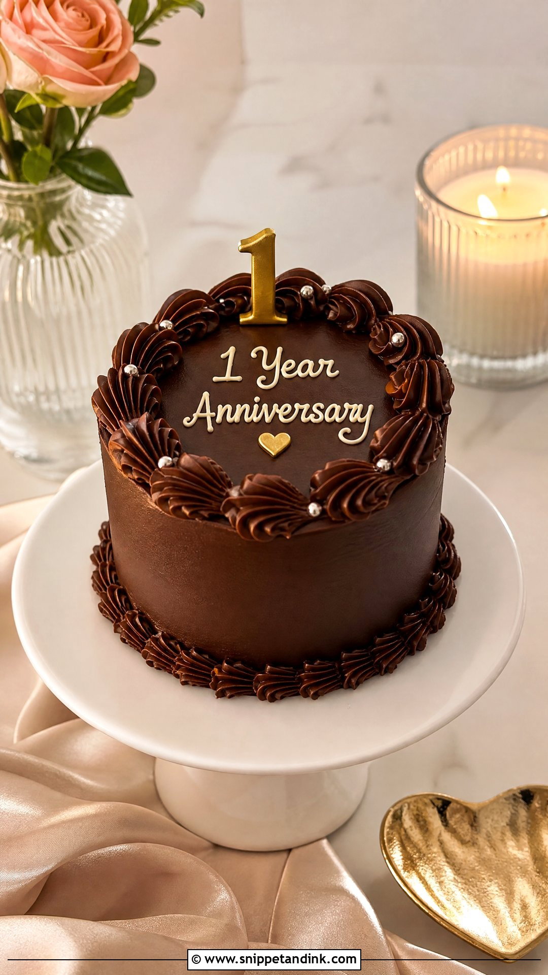 1 Year Anniversary Mini Cake - Snippet and Ink - 30 1 Year Anniversary Cake Ideas