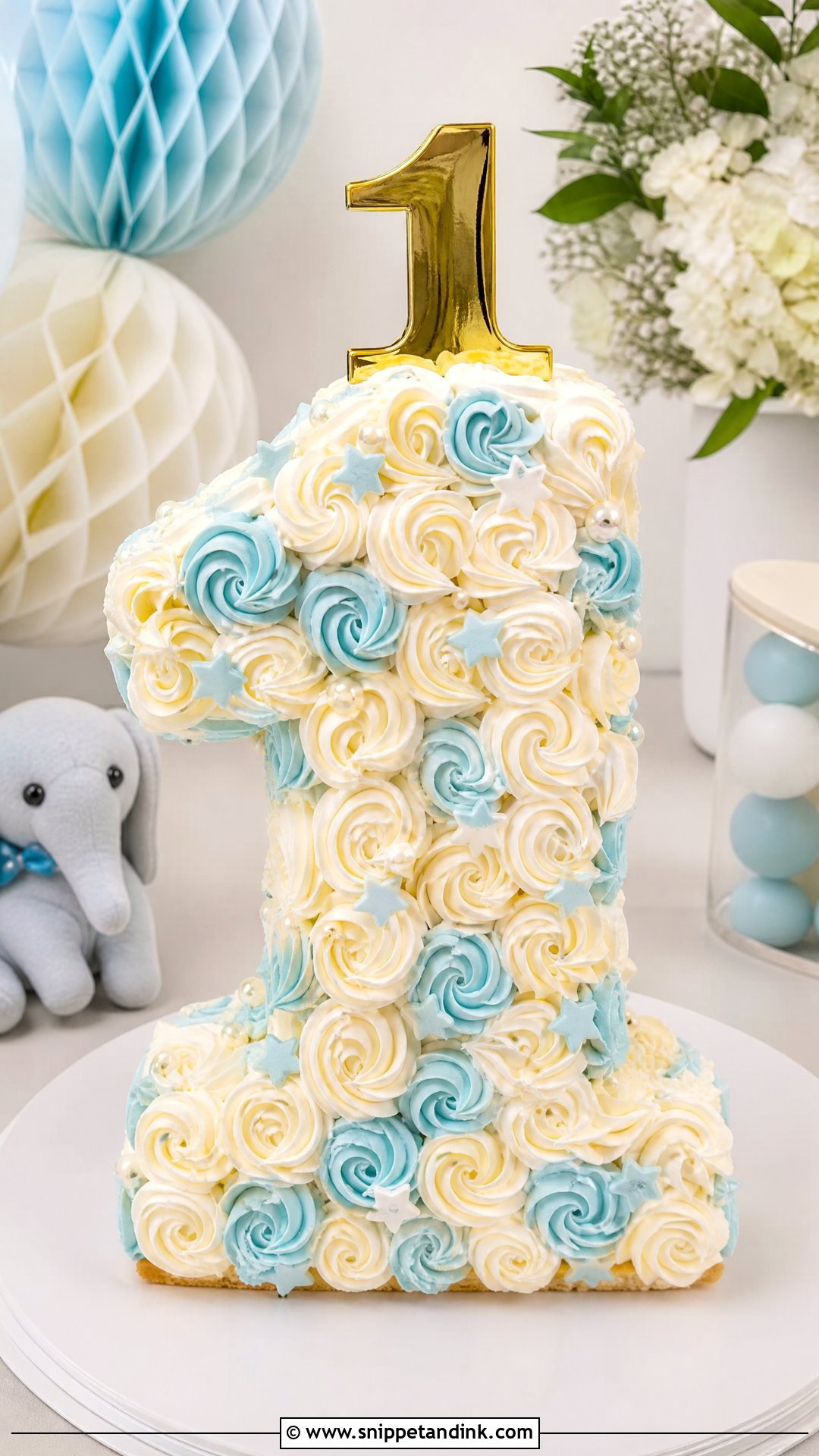 1 Year Number Cake - Snippet and Ink - 30 1 Year Cake Ideas