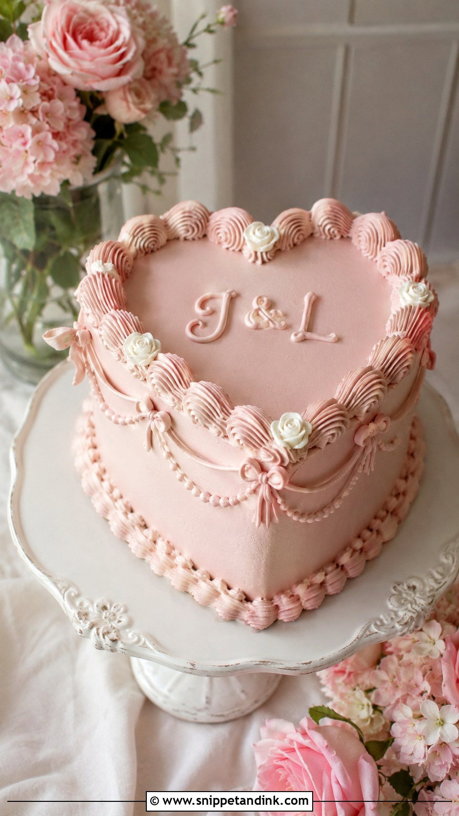 10 Inch Heart Wedding Cake - Snippet and Ink - 20 10 Inch Wedding Cake Ideas