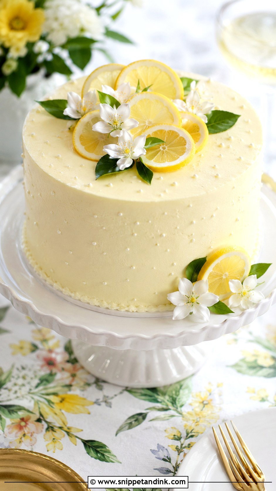 10 Inch Lemon Wedding Cake - Snippet and Ink - 20 10 Inch Wedding Cake Ideas