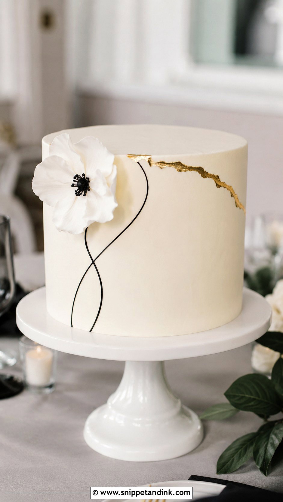 10 Inch Modern Wedding Cake - Snippet and Ink - 20 10 Inch Wedding Cake Ideas