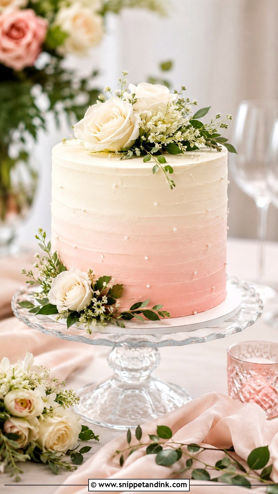 10 Inch Ombre Wedding Cake - Snippet and Ink - 20 10 Inch Wedding Cake Ideas