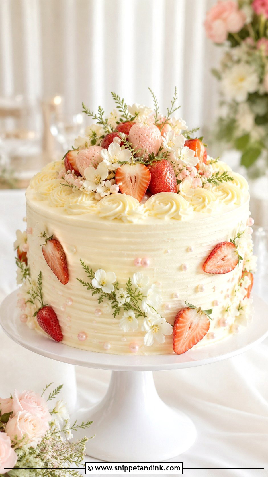 10 Inch Strawberry Wedding Cake - Snippet and Ink - 20 10 Inch Wedding Cake Ideas