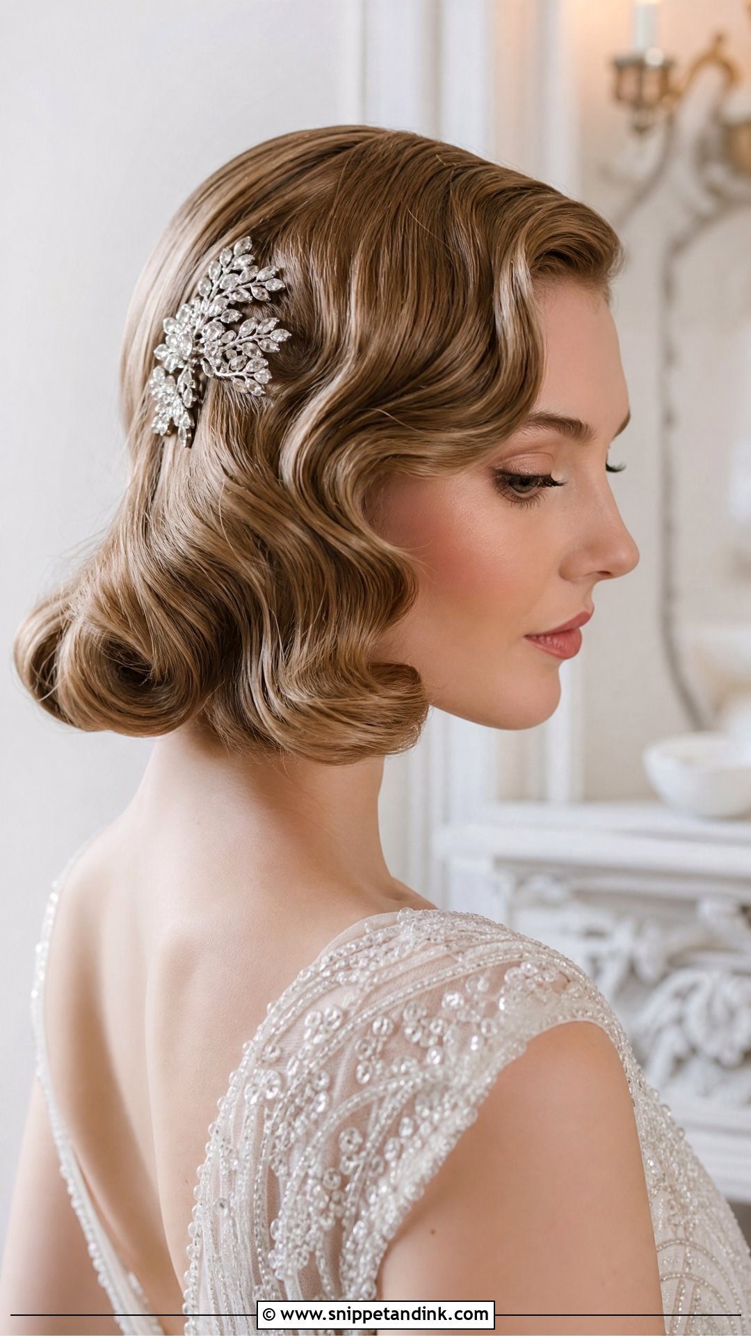 1920s Bridal Waves - Snippet and Ink - 20 Retro Bridal Hair Ideas