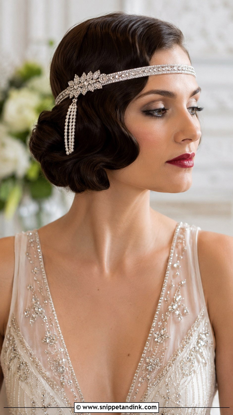 1920s Faux Bob - Snippet and Ink - 25 Vintage Bridal Hair Ideas