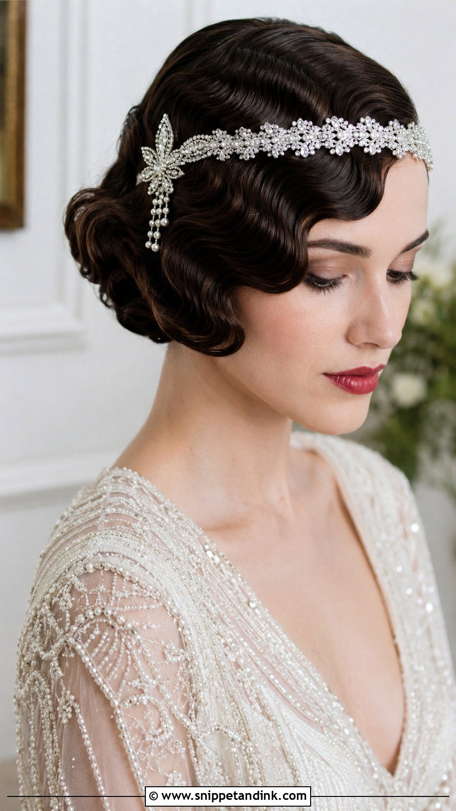 1920s Finger Waves for Short Hair - Snippet and Ink - 25 Vintage Bridal Hair Ideas