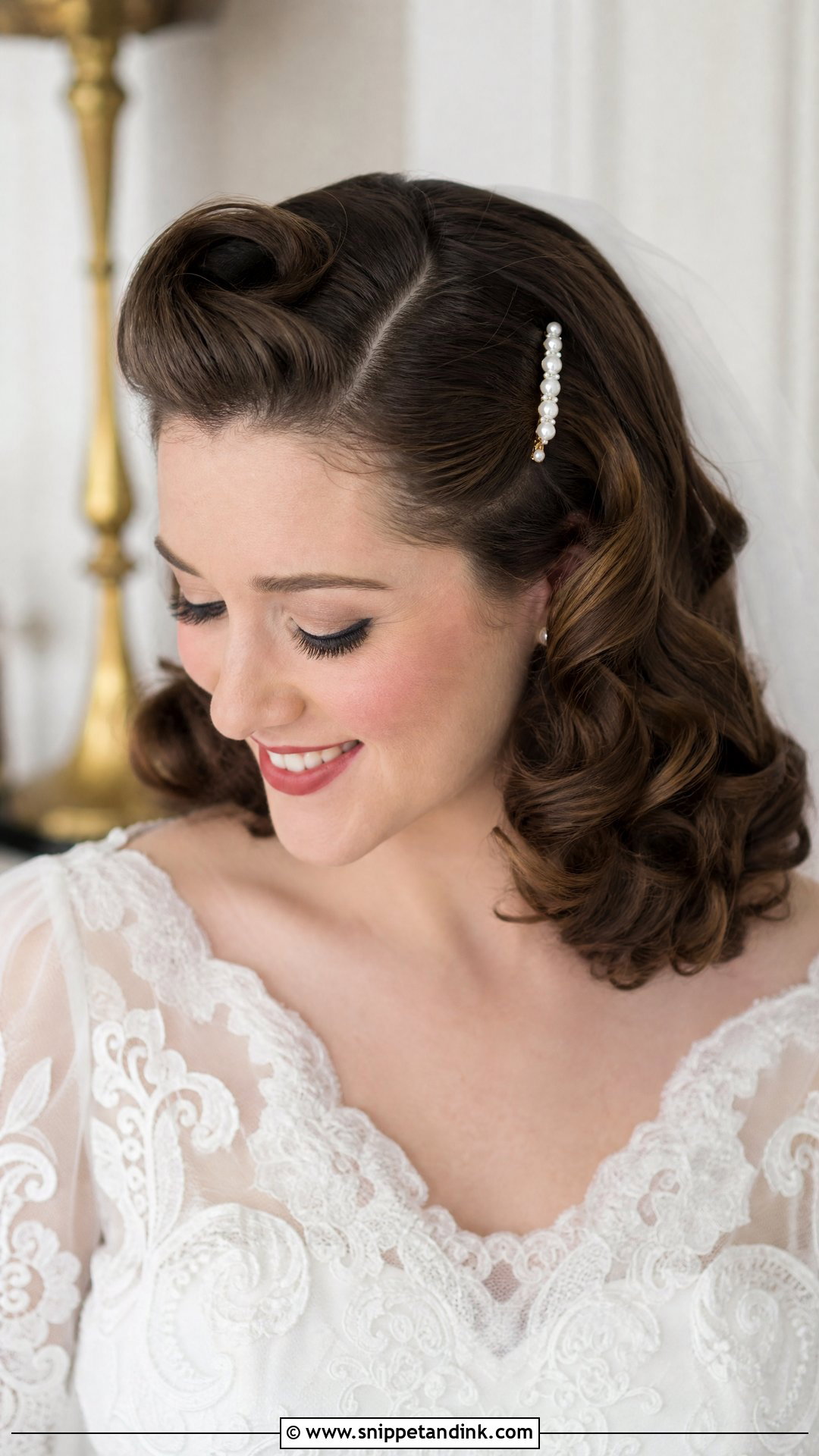 1940s Bridal Curls - Snippet and Ink - 20 Retro Bridal Hair Ideas