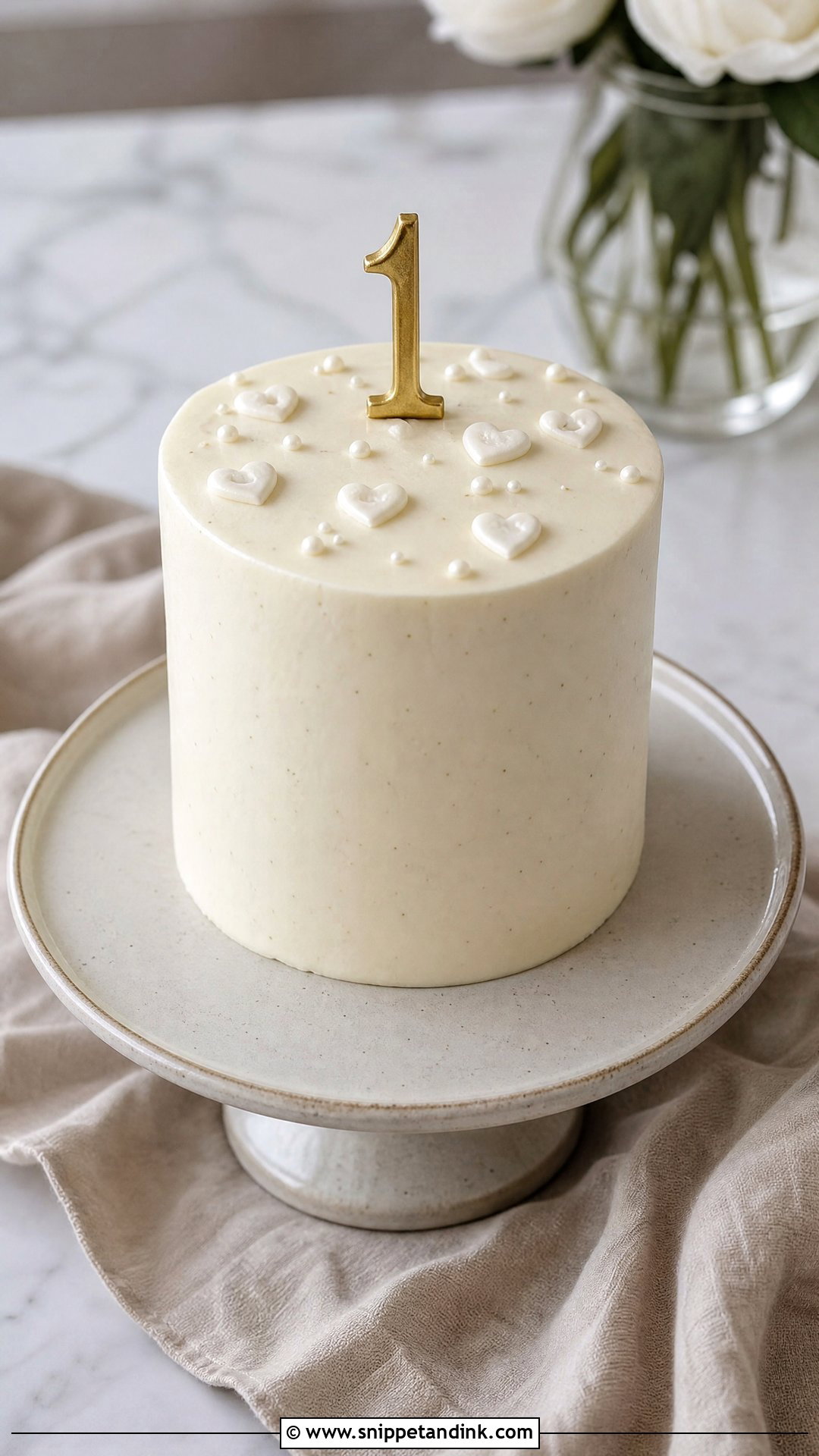 1st Anniversary Mini Cake - Snippet and Ink - 30 1st Anniversary Cake Ideas