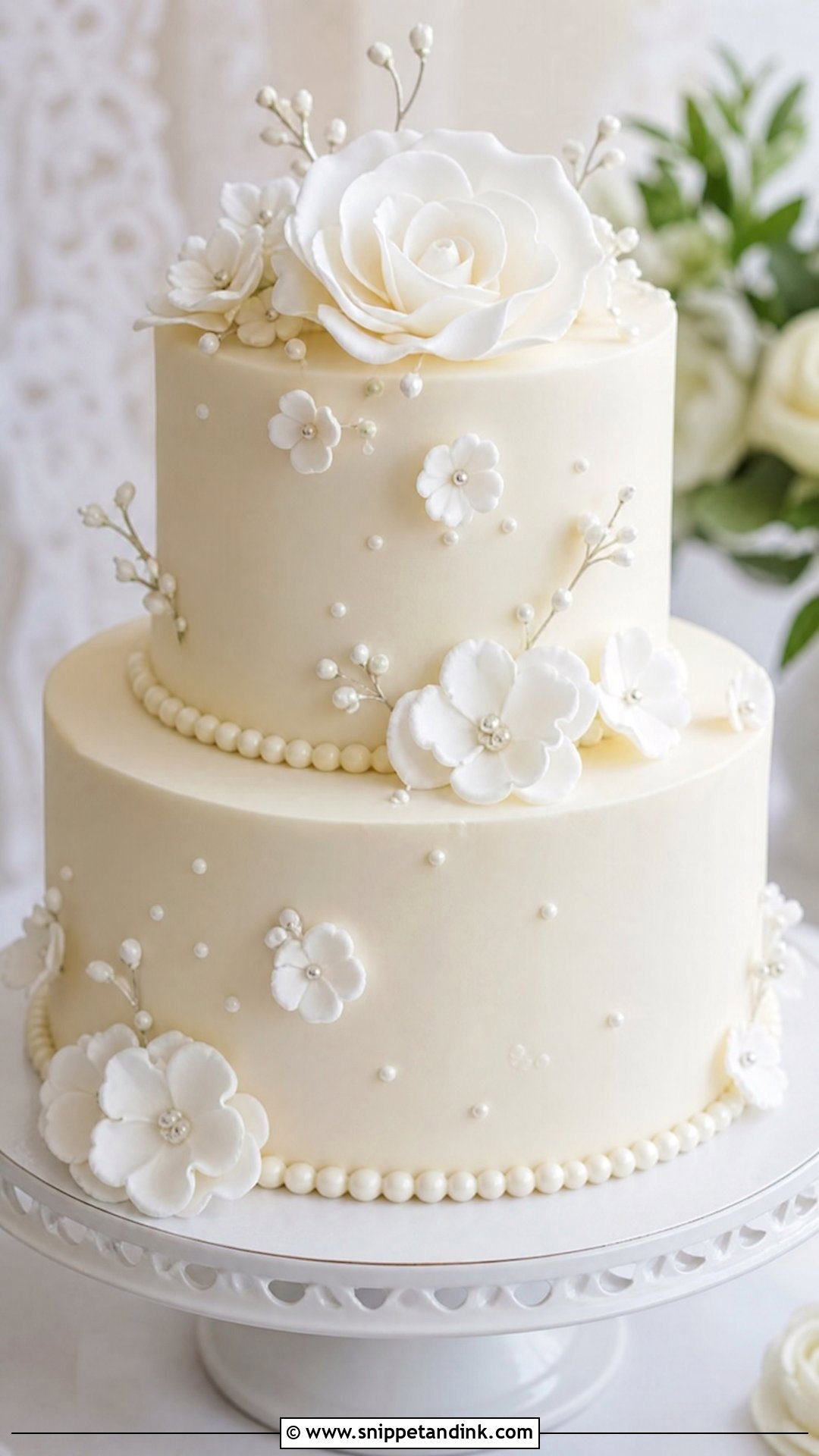 1st Anniversary Wedding Cake Replica - Snippet and Ink - 30 1st Anniversary Cake Ideas