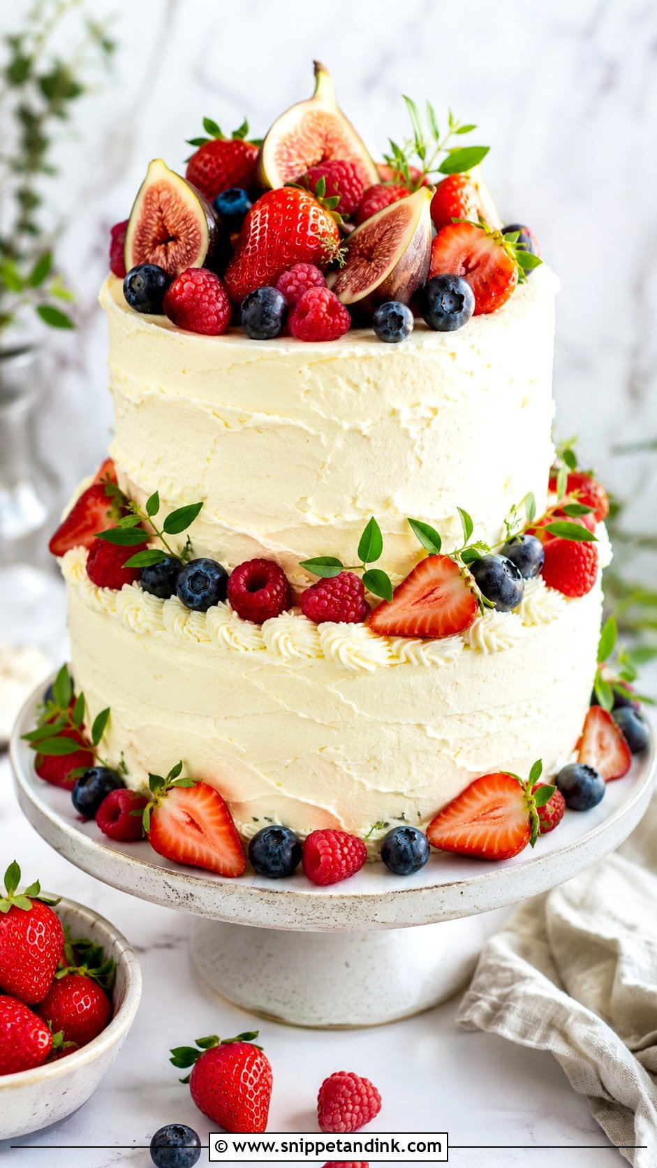 2 Tier Anniversary Cake With Fruit Topping - Snippet and Ink - 20 2 Tier Anniversary Cake Ideas