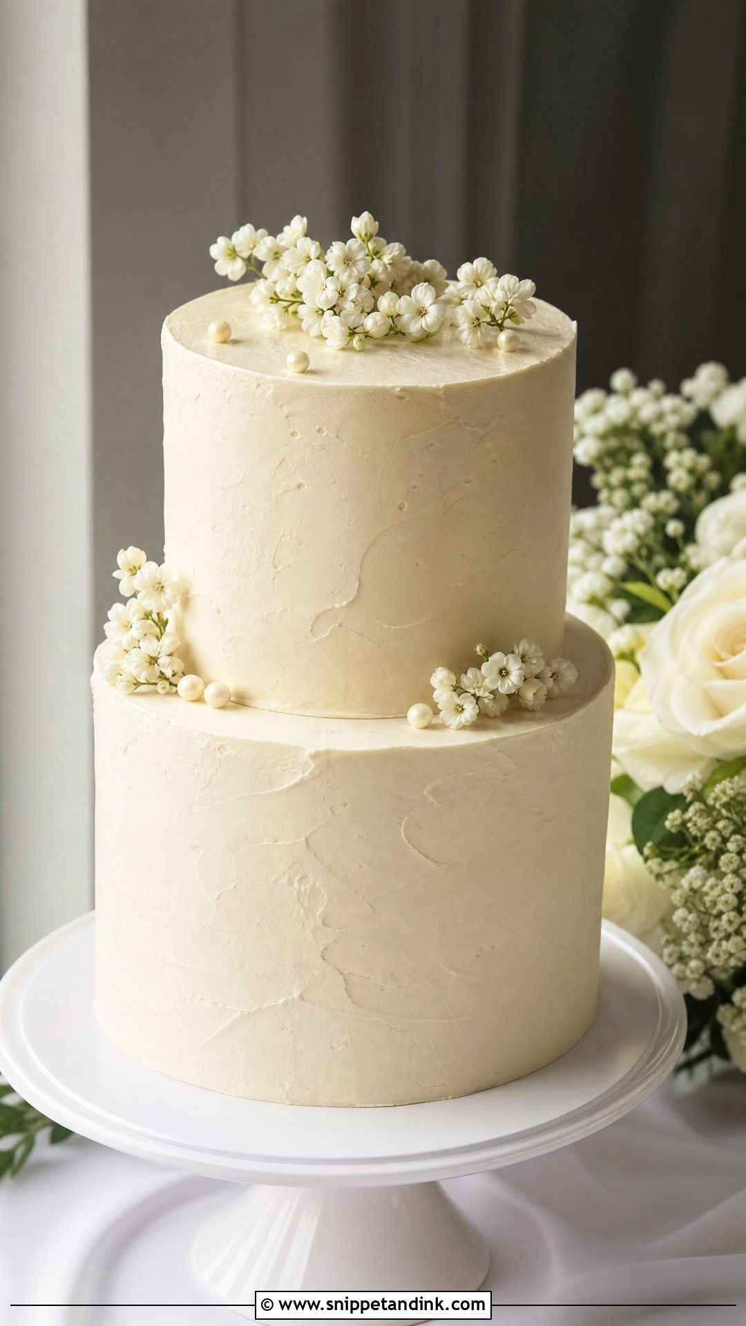 2 Tier Buttercream Wedding Cake - Snippet and Ink - 25 2 Tier Wedding Cake Ideas