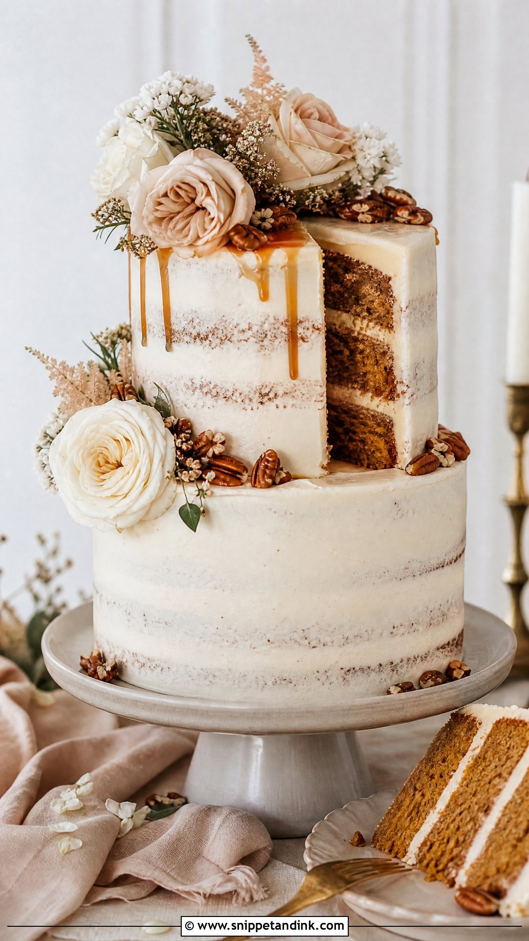 2 Tier Carrot Wedding Cake - Snippet and Ink - 30 2 Tier Cake Ideas for Wedding