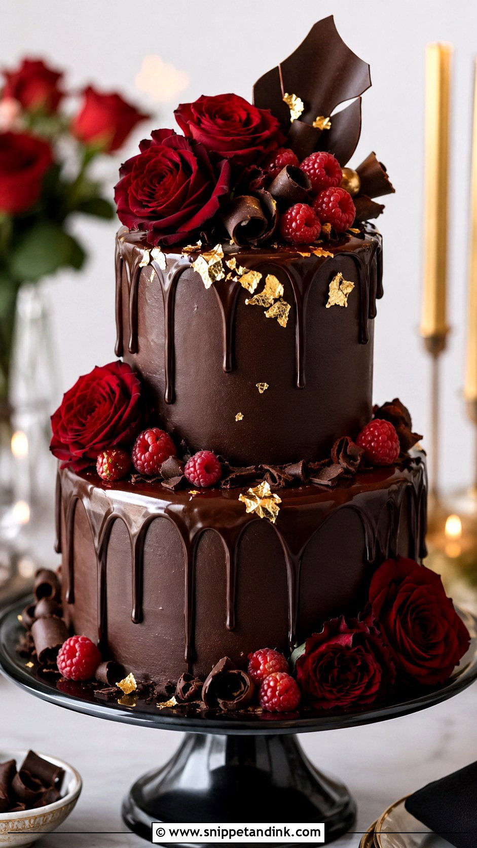 2 Tier Chocolate Anniversary Cake - Snippet and Ink - 20 2 Tier Anniversary Cake Designs