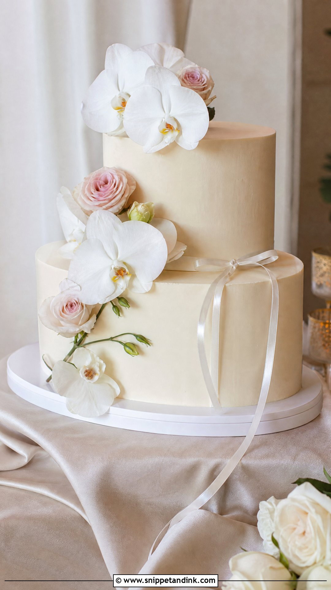 2 Tier Oval Wedding Cake - Snippet and Ink - 20 Simple Elegant 2 Tier Wedding Cakes