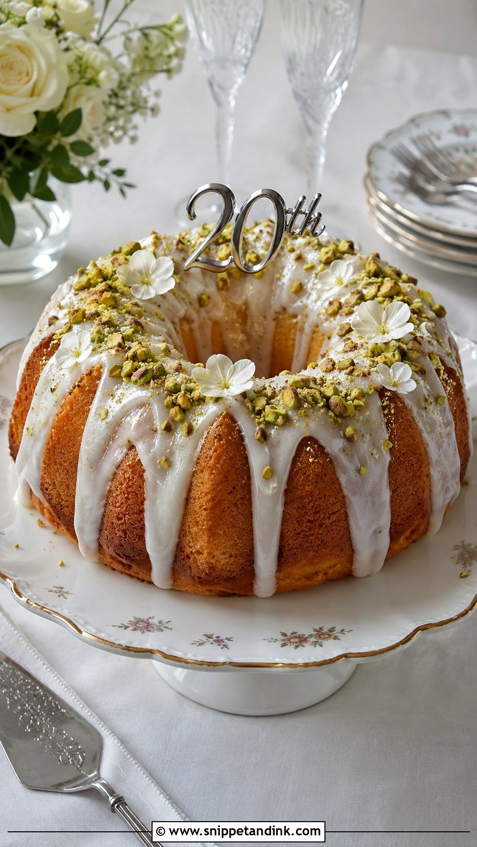 20th Anniversary Bundt Cake - Snippet and Ink - 20 20th Wedding Anniversary Cake Ideas