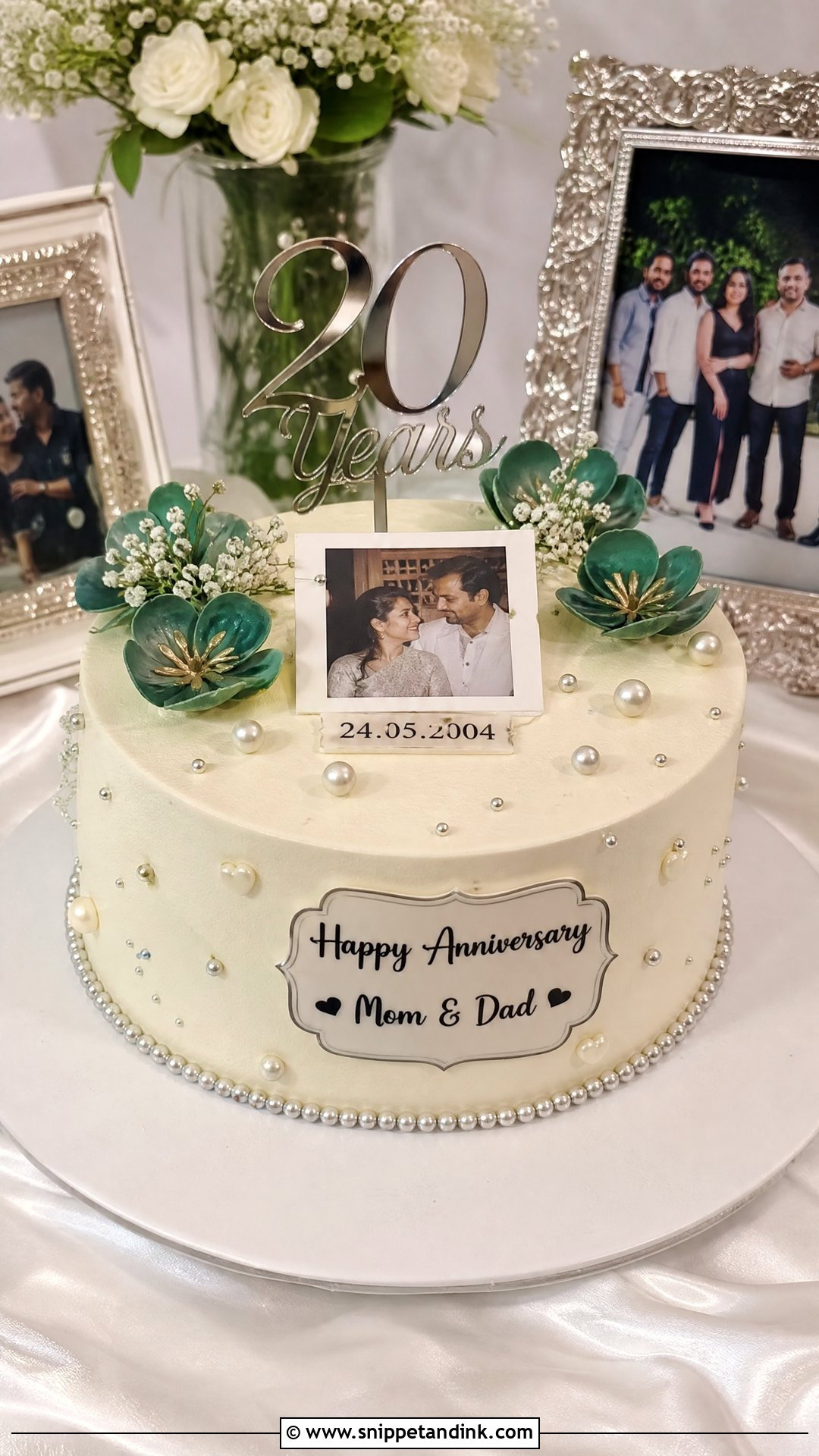 20th Anniversary Cake For Parents - Snippet and Ink - 25 20th Anniversary Cake Ideas