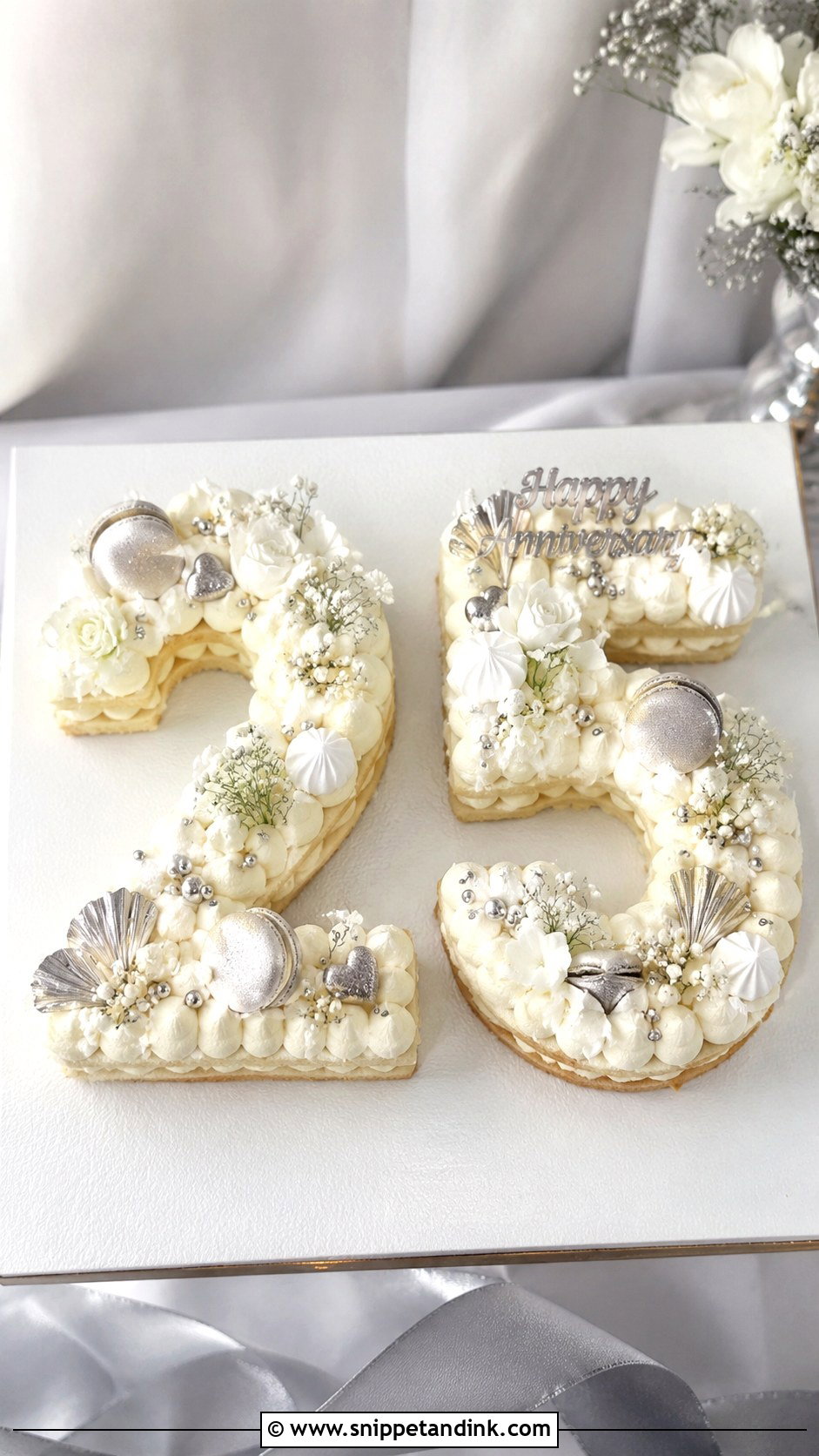 25 Number Cake - Snippet and Ink - 20 Cakes for 25th Anniversary