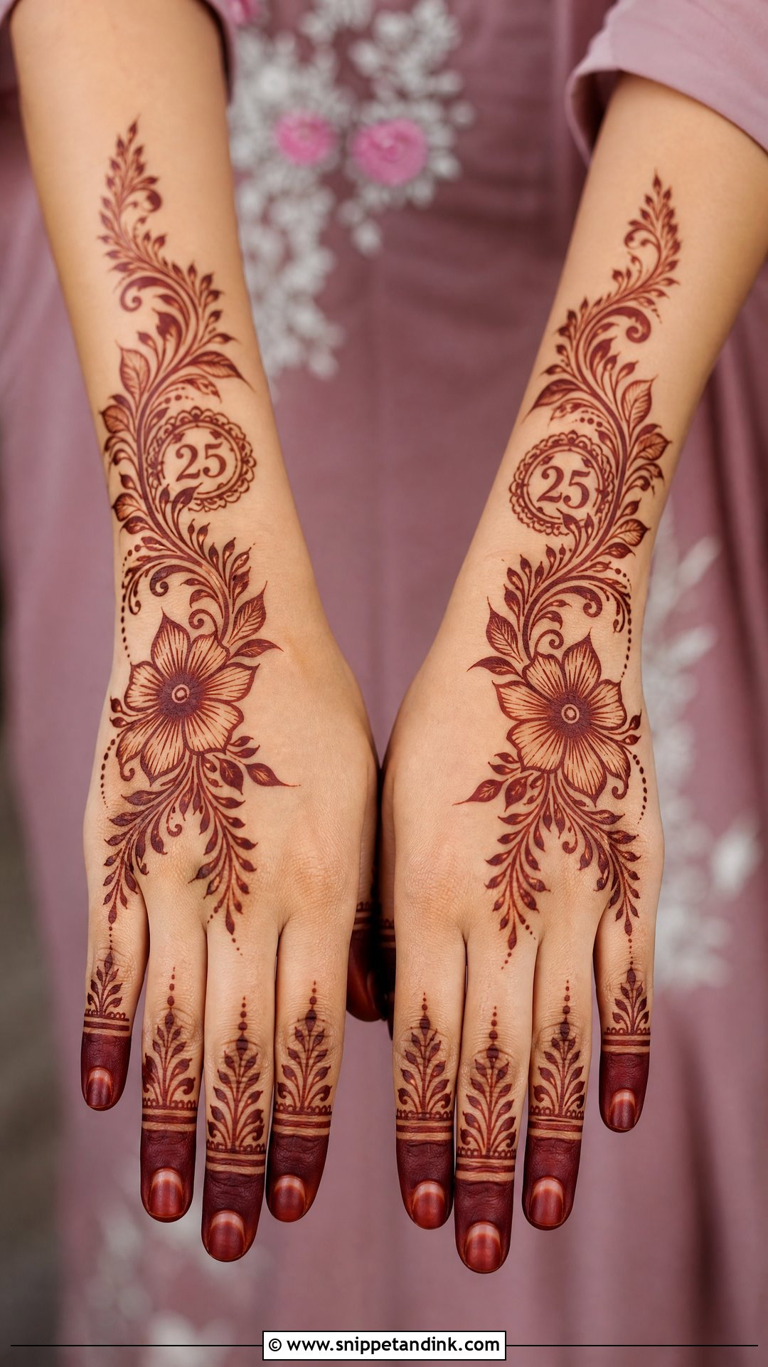 25th Anniversary Arabic Mehndi Design - Snippet and Ink - 20 25th Anniversary Mehndi Design Ideas