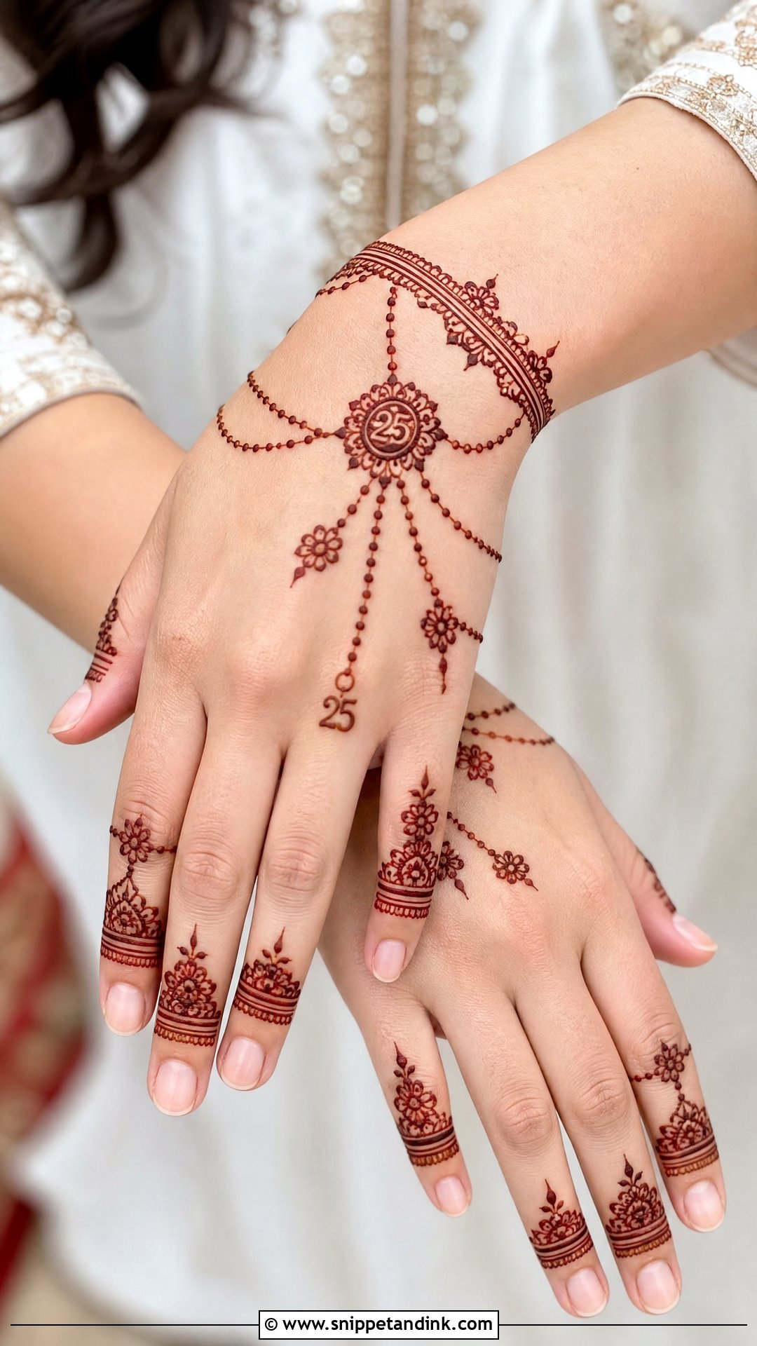 25th Anniversary Bracelet Mehndi Design - Snippet and Ink - 20 25th Anniversary Mehndi Design Ideas