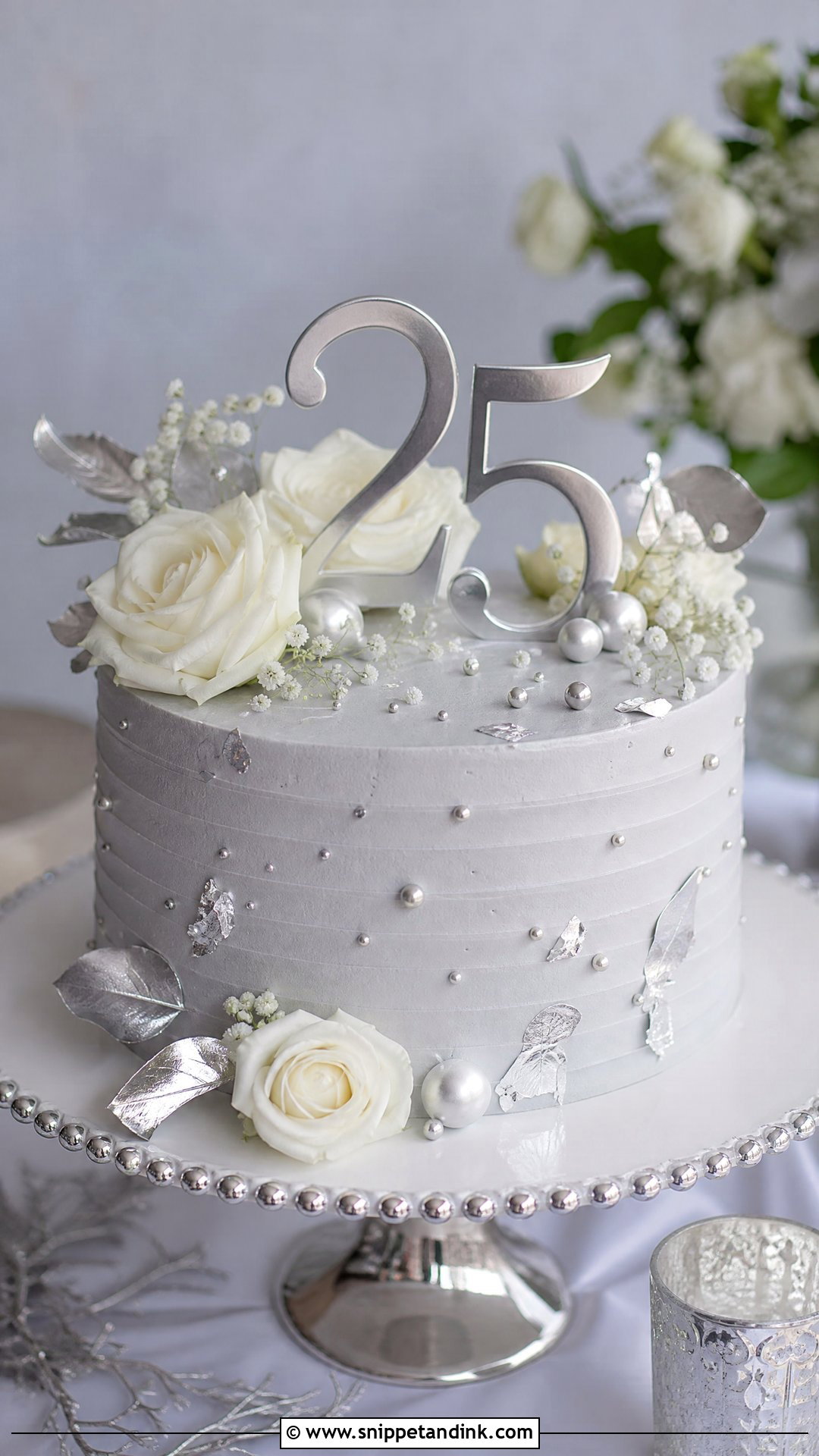 25th Anniversary Cake for Parents - Snippet and Ink - 30 Anniversary Cake for Parents