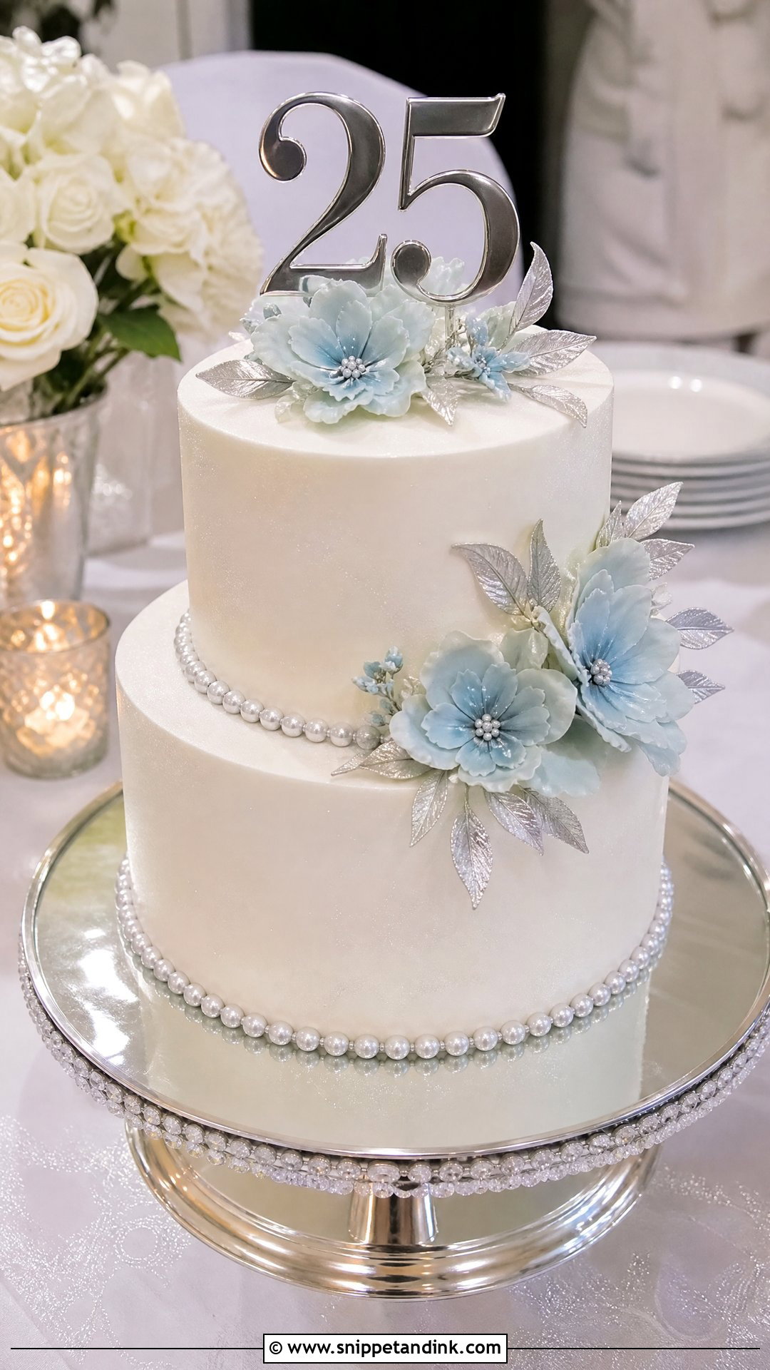25th Anniversary Cake - Snippet and Ink - 30 Couple Anniversary Cake Ideas