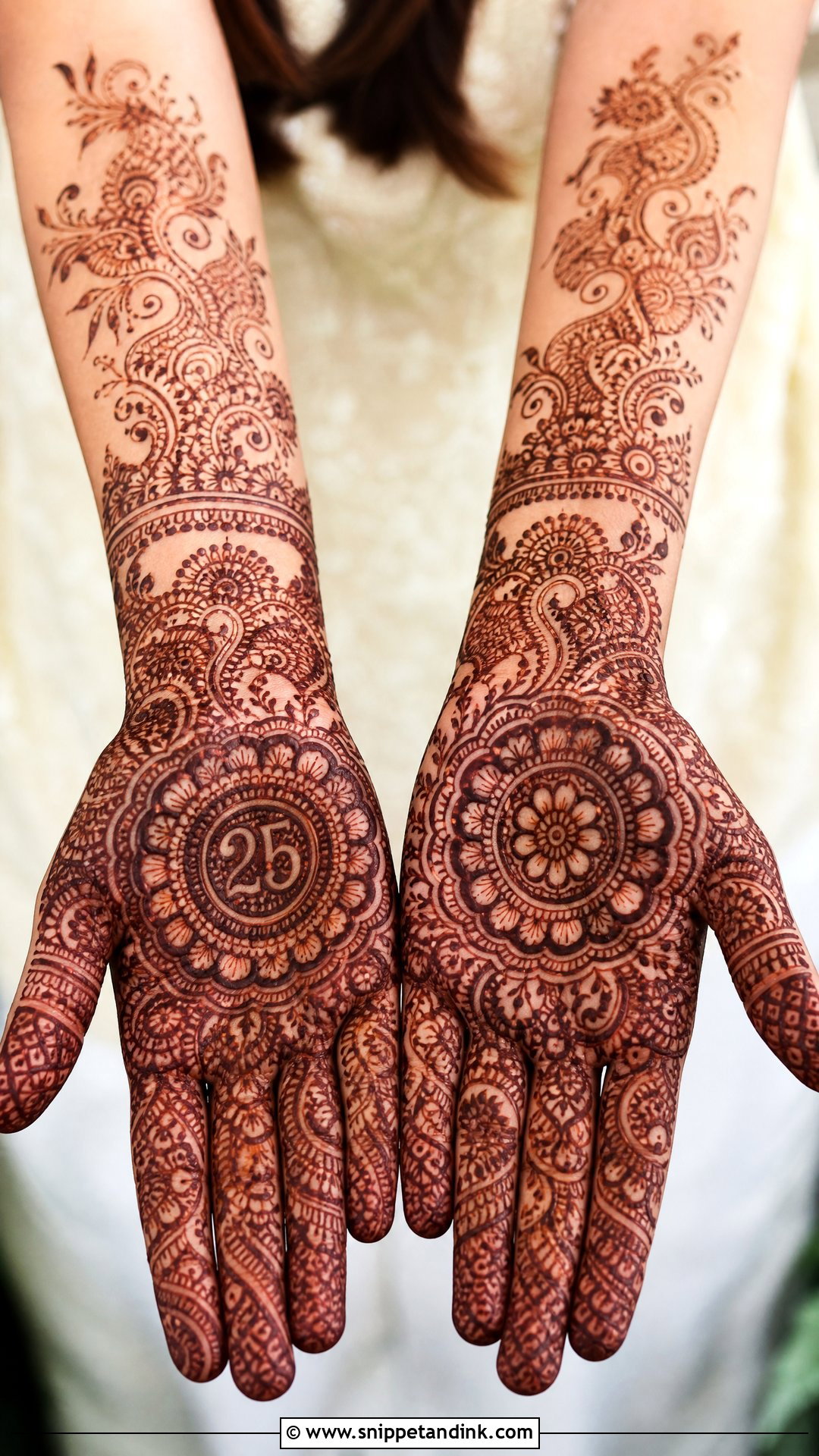 25th Anniversary Full Hand Mehndi Design - Snippet and Ink - 20 25 Anniversary Mehndi Design Ideas