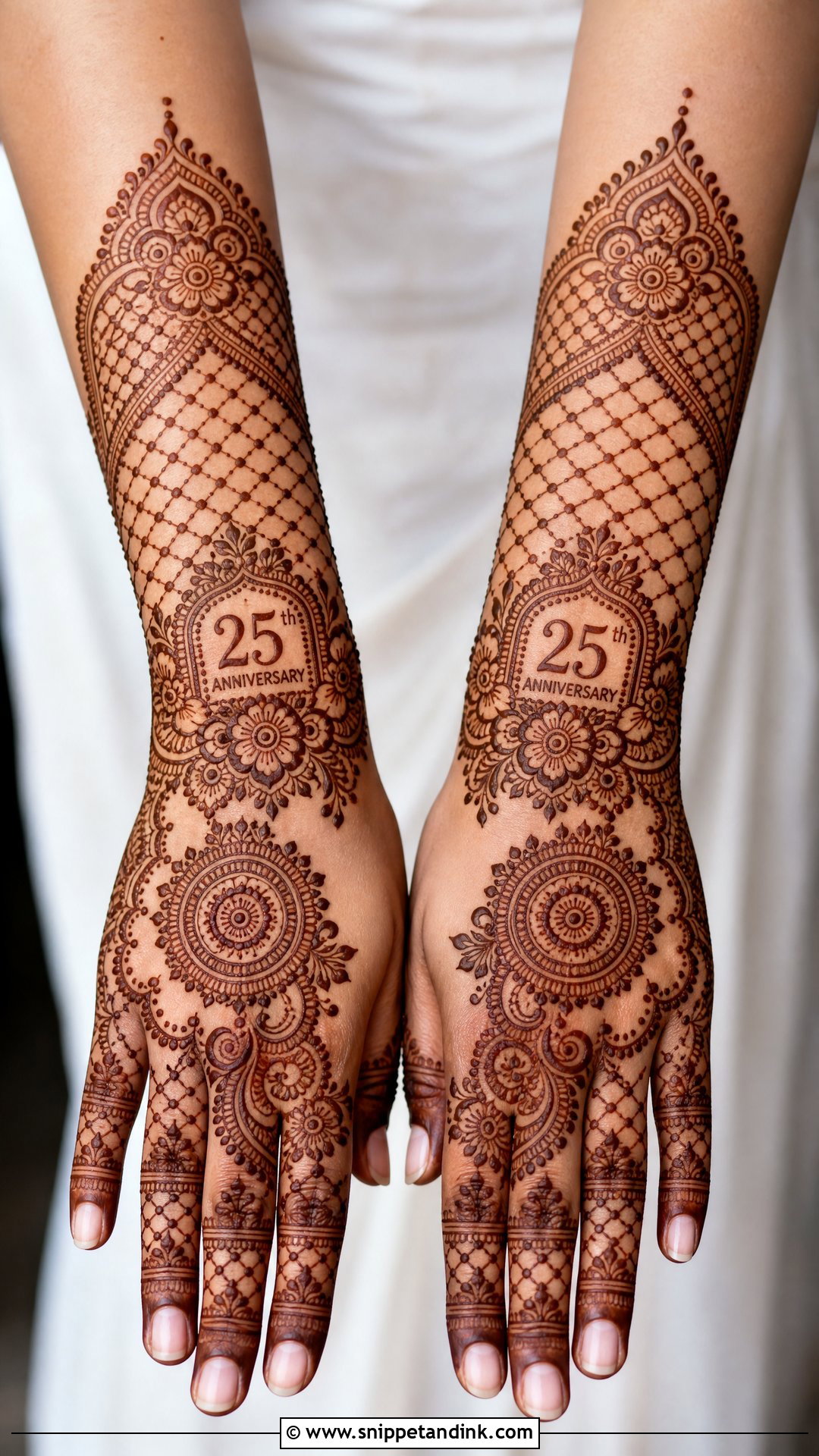 25th Anniversary Jaali Mehndi Design - Snippet and Ink - 20 25th Anniversary Mehndi Design Ideas