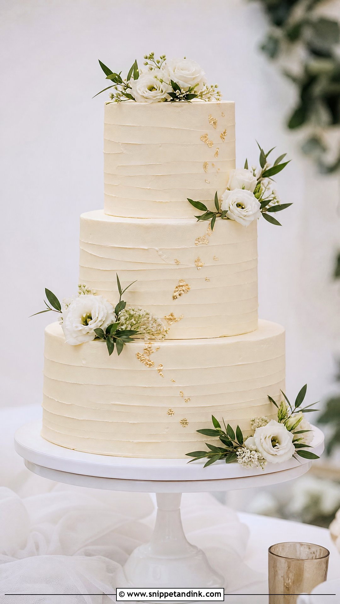 3 Tier Wedding Cake With Buttercream - Snippet and Ink - 25 3 Tier Wedding Cake Ideas
