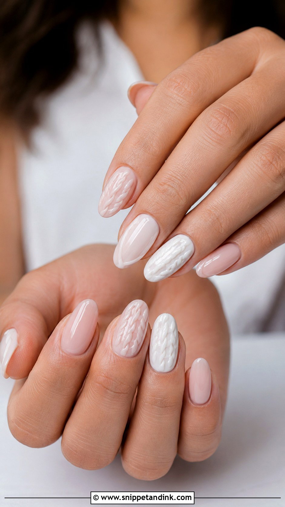 3D Braid Wedding Nails - Snippet and Ink - 20 Braid Wedding Nails