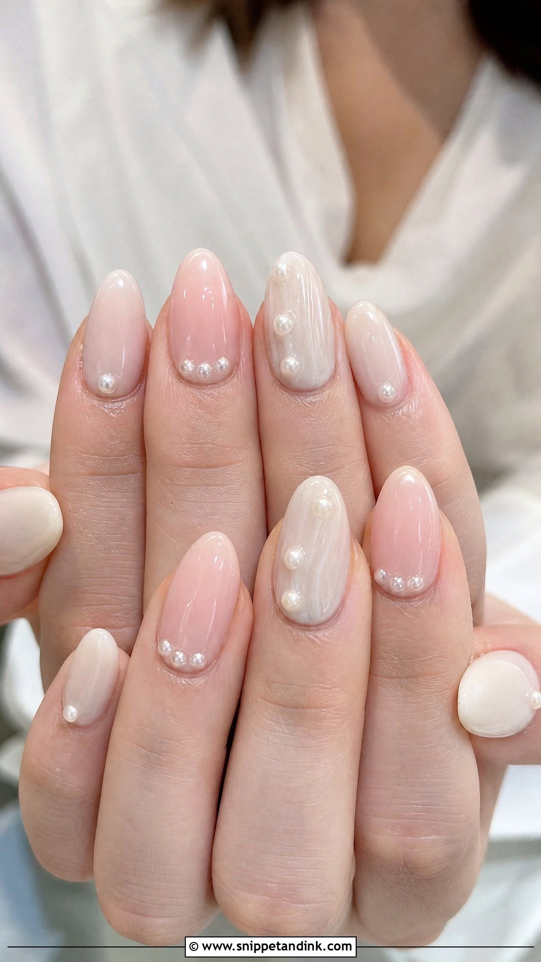 3D Pearl Wedding Nails - Snippet and Ink - 25 Unique Wedding Nails