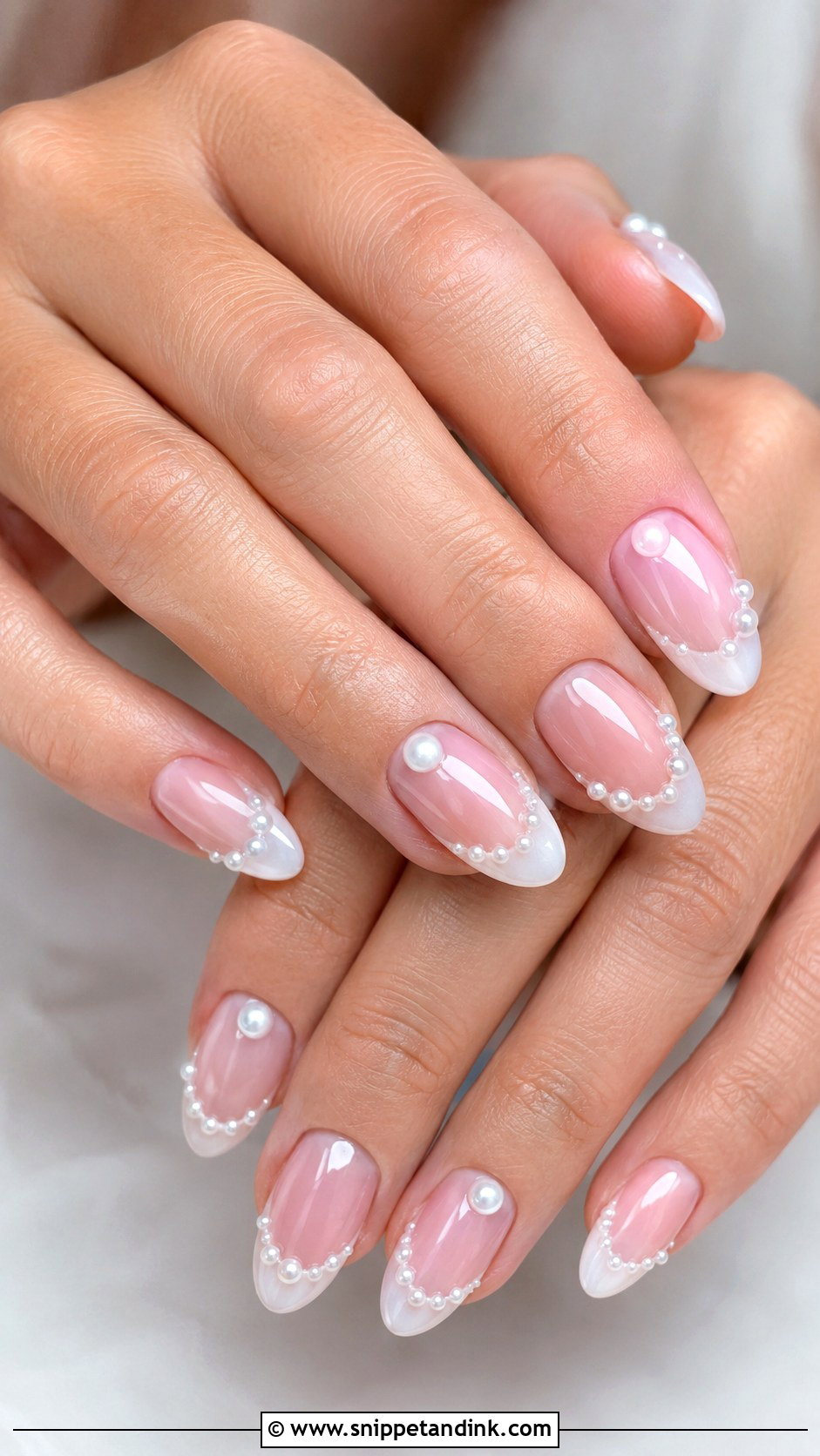 3D Pearl Wedding Nails - Snippet and Ink - 20 3D Wedding Nails