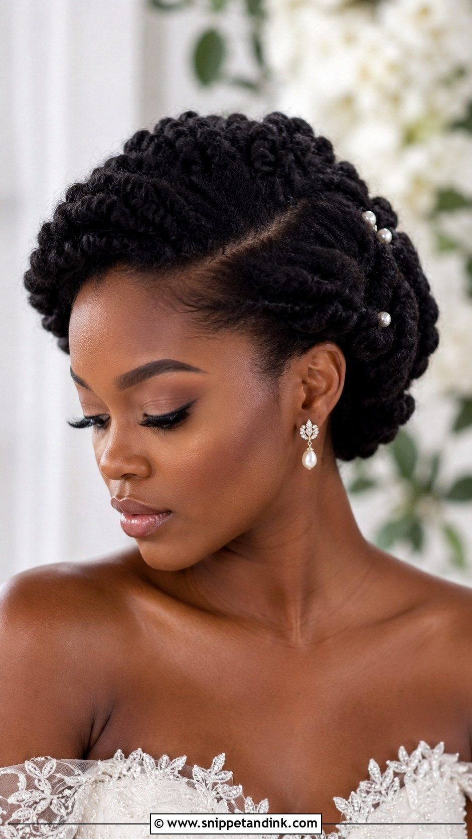 4C Bridal Finger Coil Updo - Snippet and Ink - 20 4c Bridal Natural Hairstyles