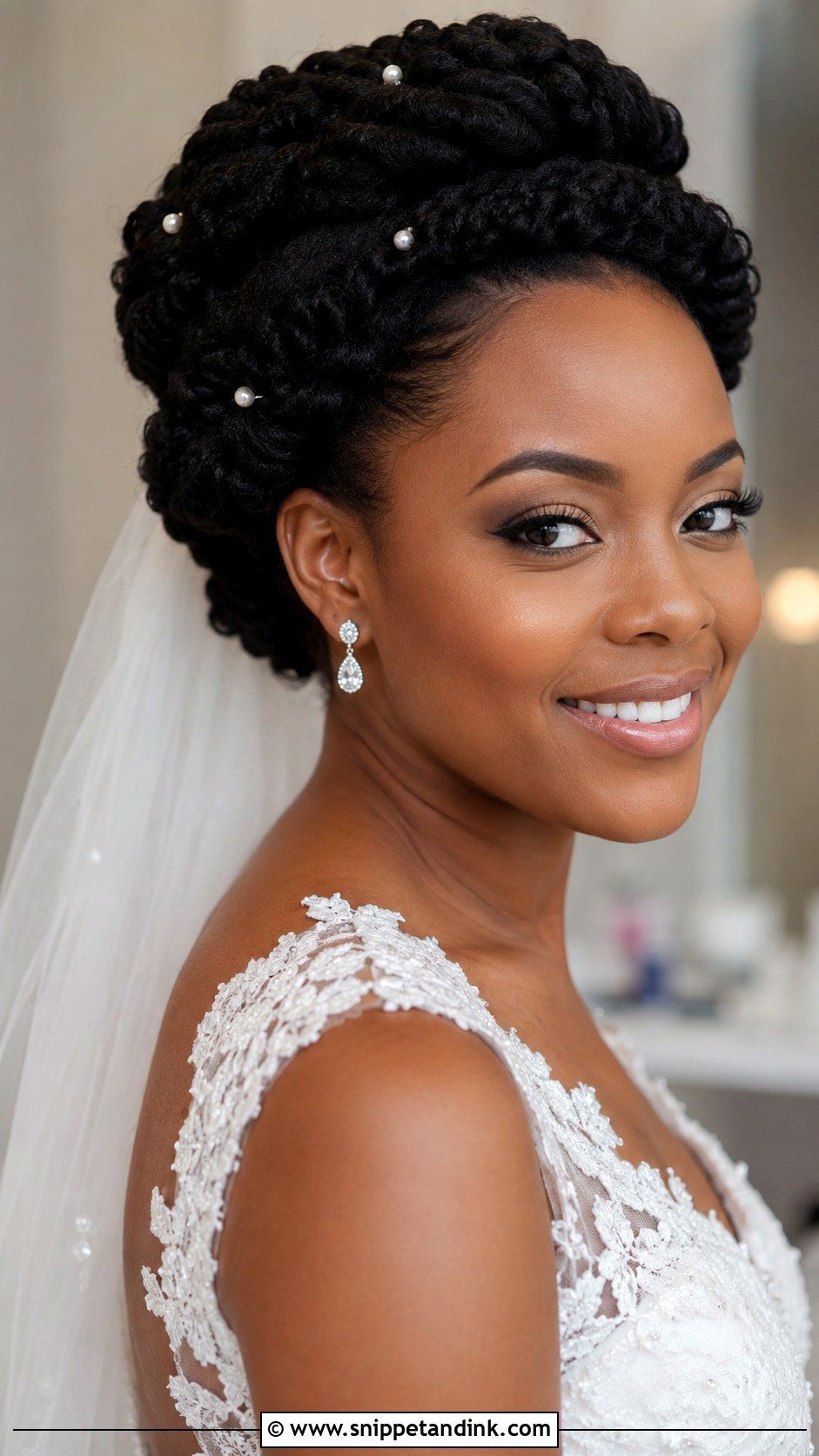 4C Bridal Halo Twist - Snippet and Ink - 20 4c Bridal Natural Hairstyles