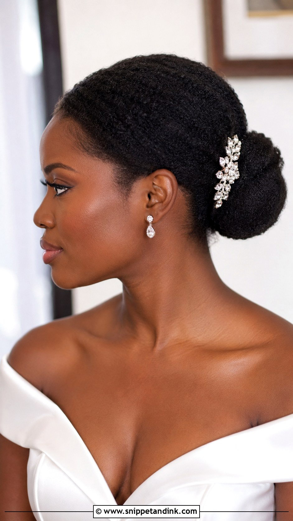 4C Bridal Low Bun - Snippet and Ink - 20 4c Bridal Natural Hairstyles