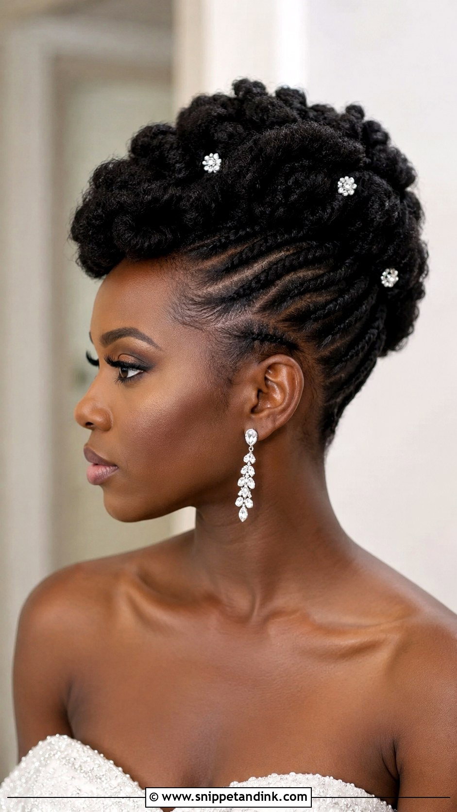 4C Bridal Mohawk Updo - Snippet and Ink - 20 4c Bridal Natural Hairstyles