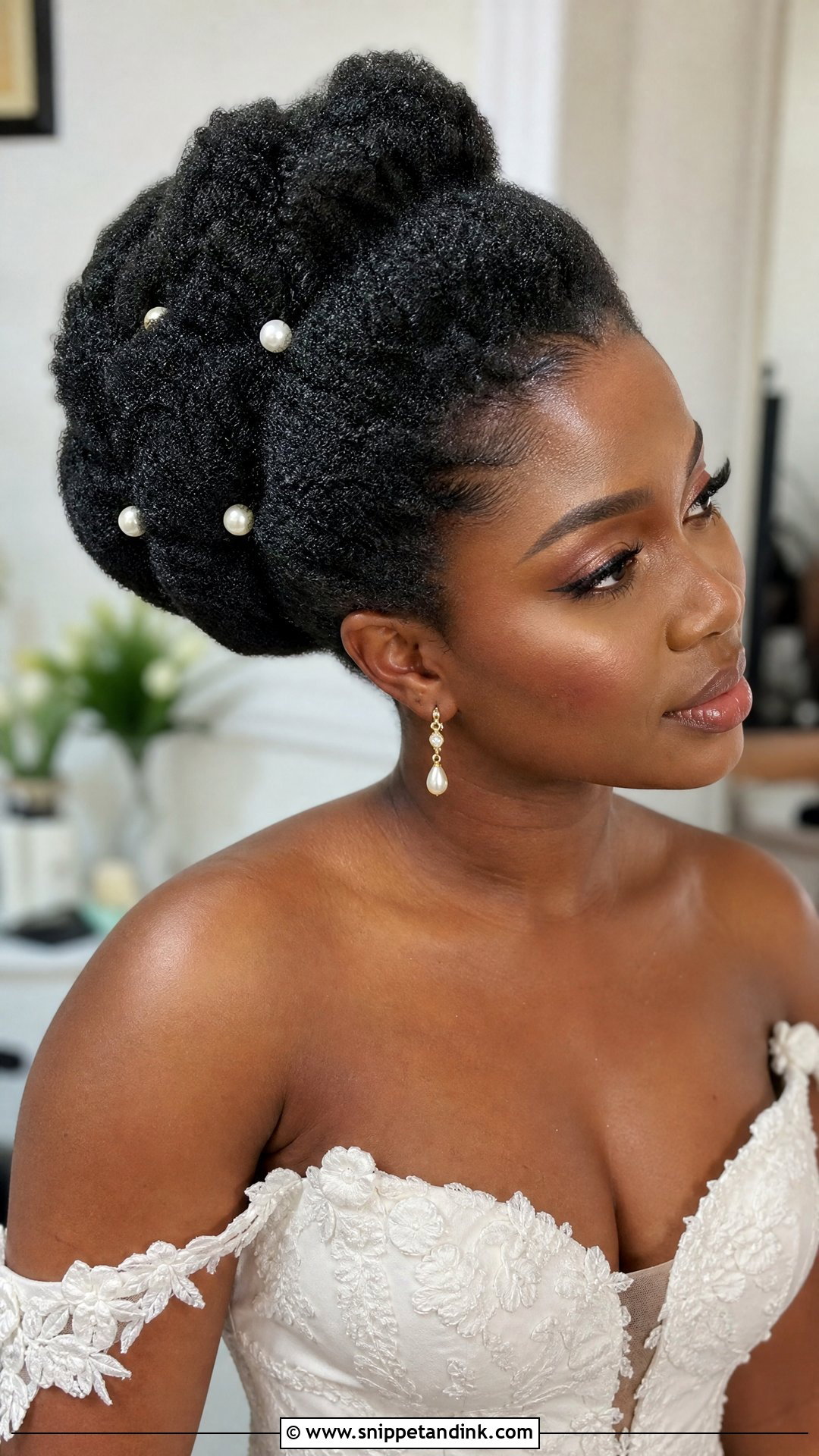 4C Hair Bridal Updo - Snippet and Ink - 15 4c Hair Wedding Hairstyles