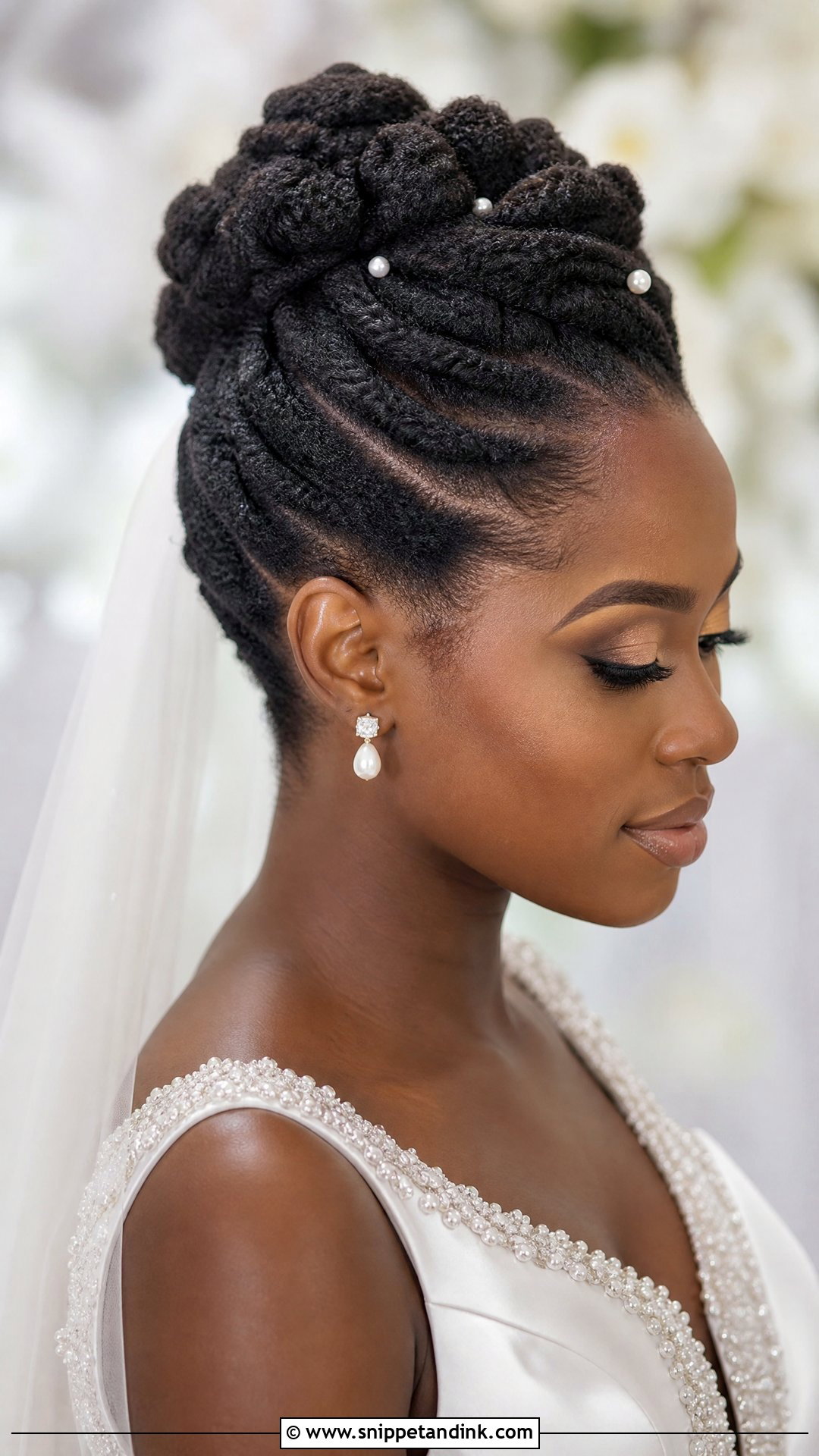 4C Hair Flat Twist Updo - Snippet and Ink - 15 4c Hair Wedding Hairstyles